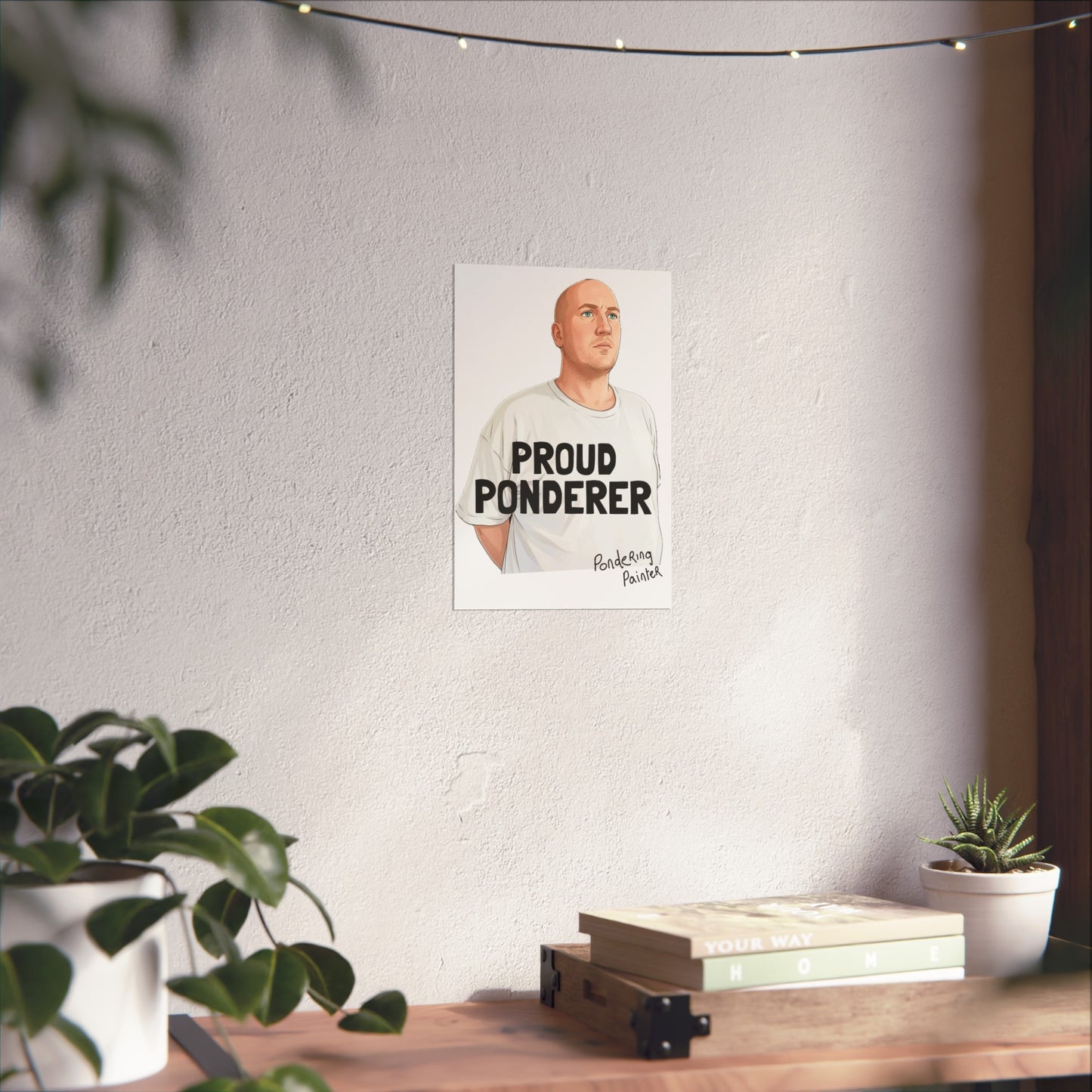 Proud Ponderer Fine Art Poster A4