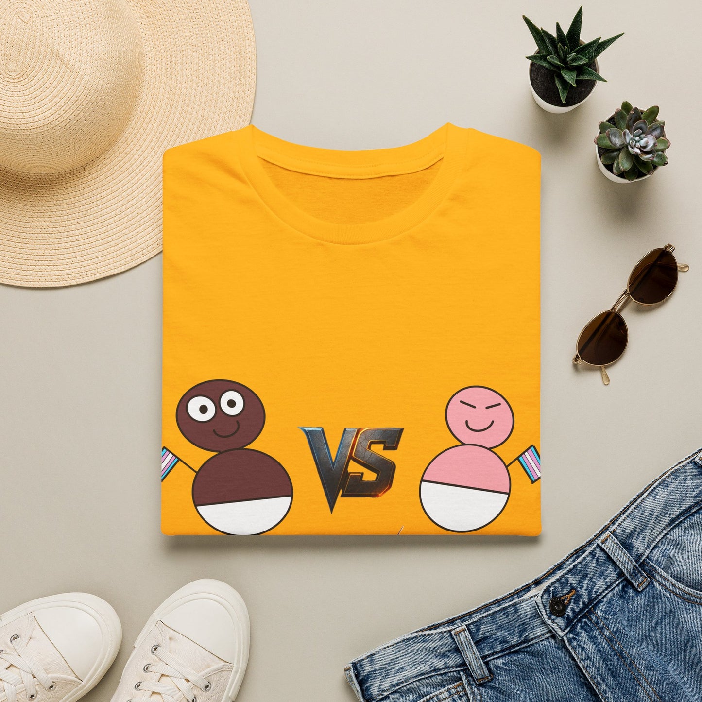 African Transgender Baby VS Chinese Transgender Baby FIGHT T-shirt