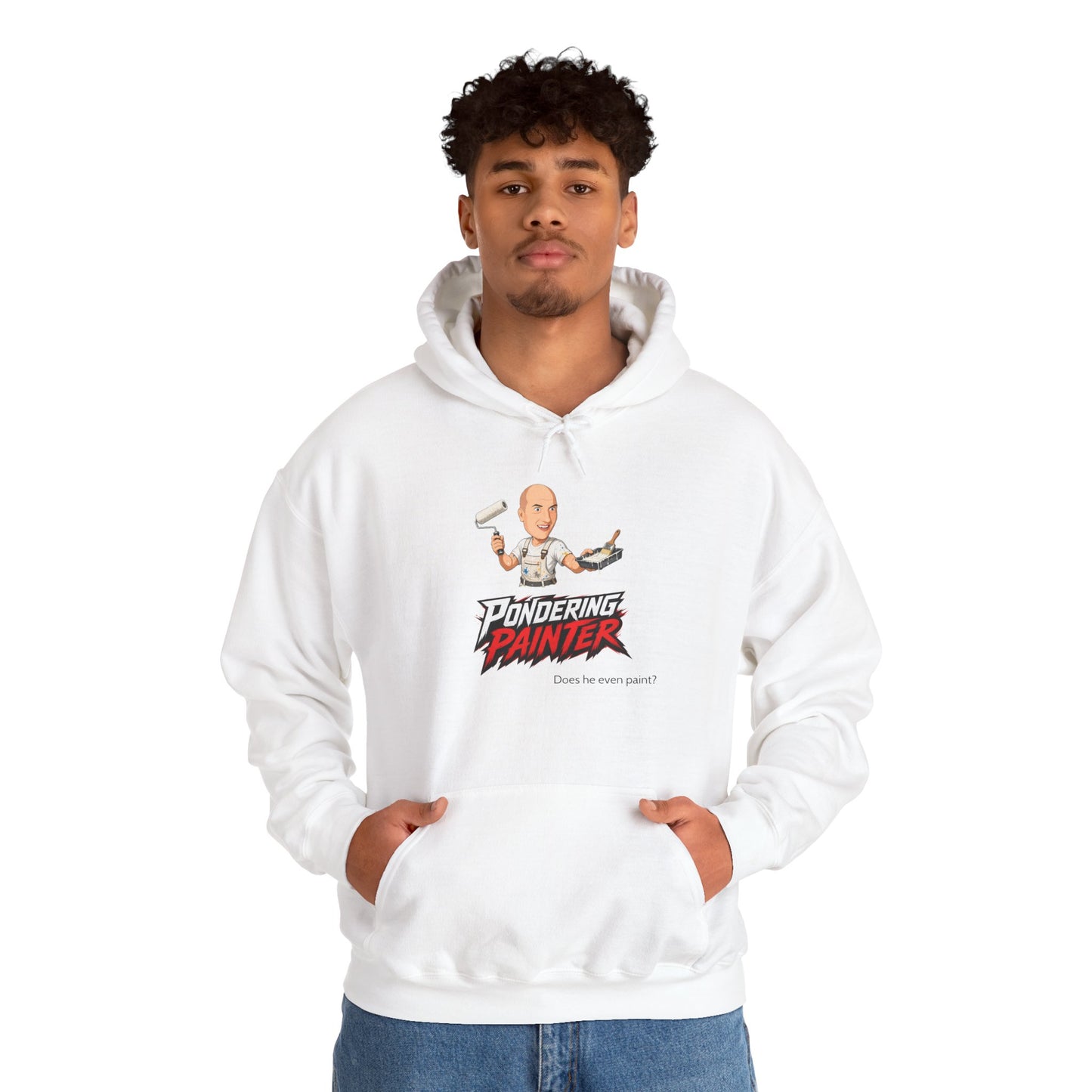 Pondering Painter Actually Painting Hoodie