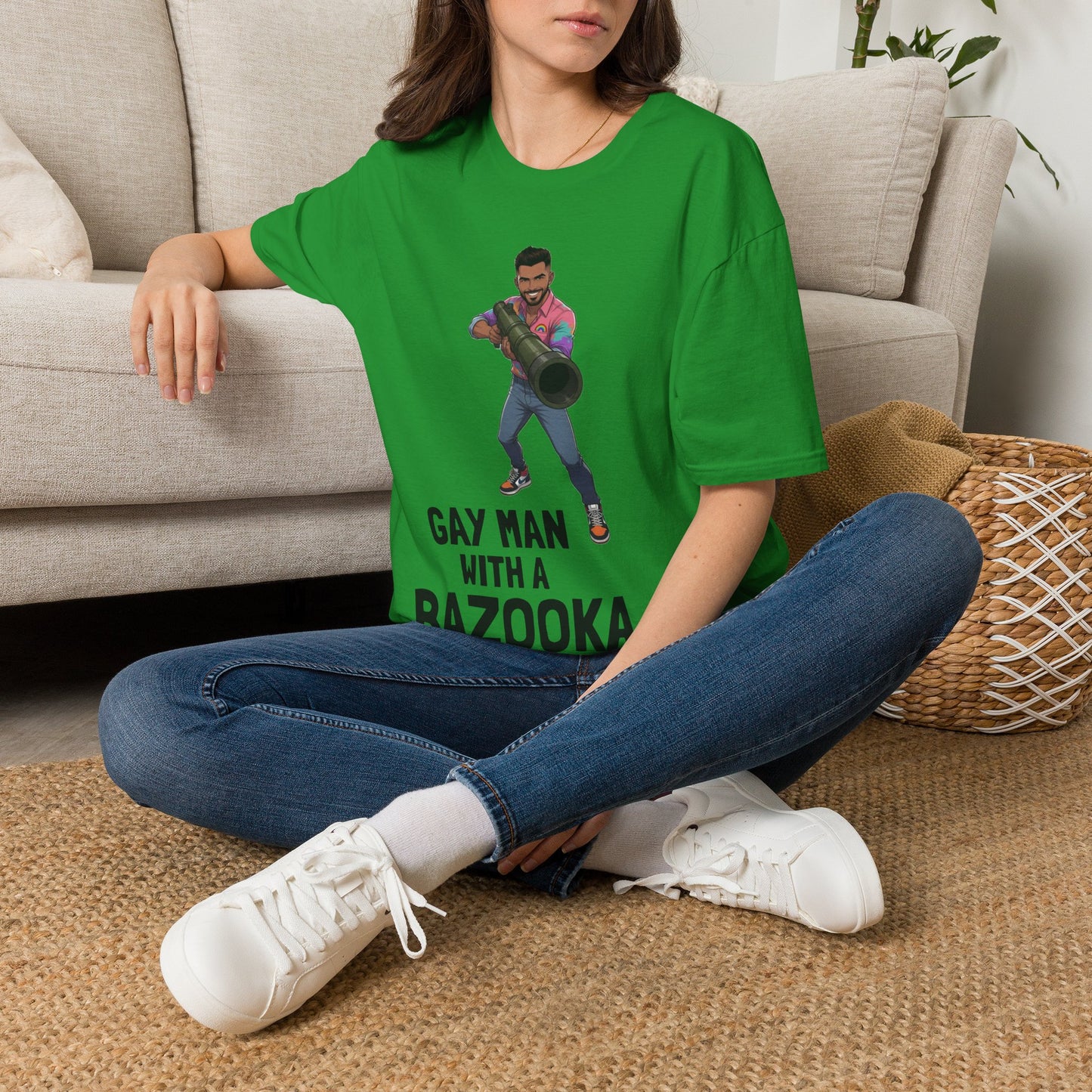 Gay Man With a Bazooka T-Shirt