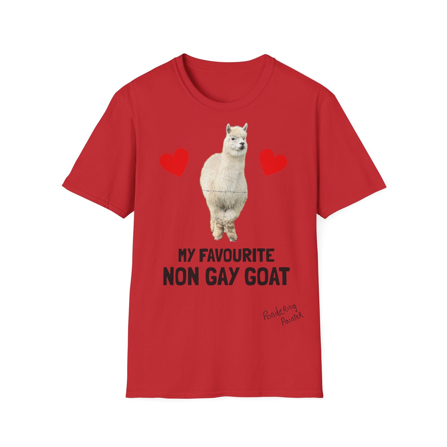 "My Favourite Non Gay Goat" Sebastian Graphic T-Shirt