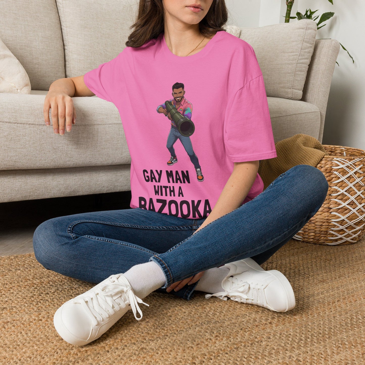 Gay Man With a Bazooka T-Shirt