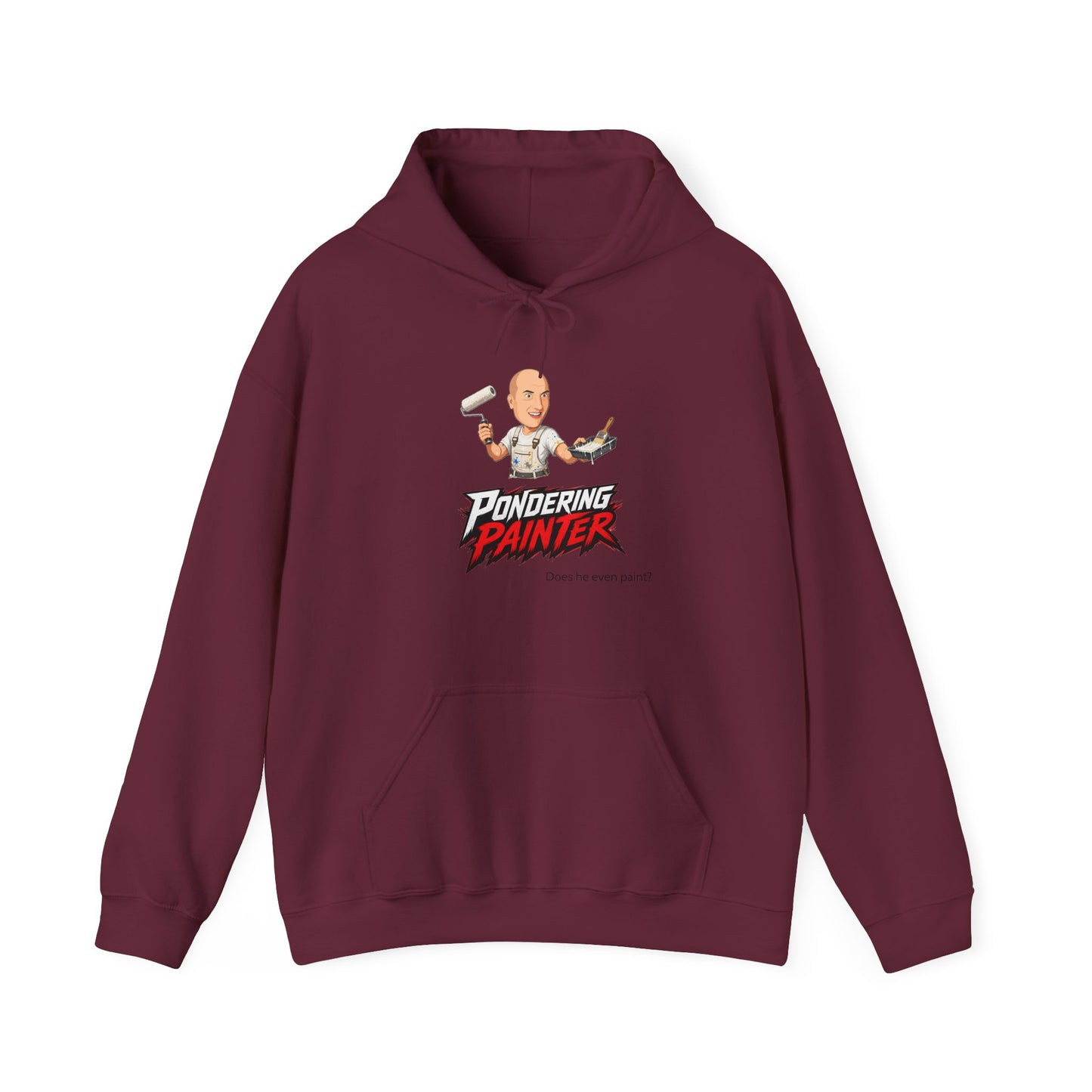 Pondering Painter Actually Painting Hoodie