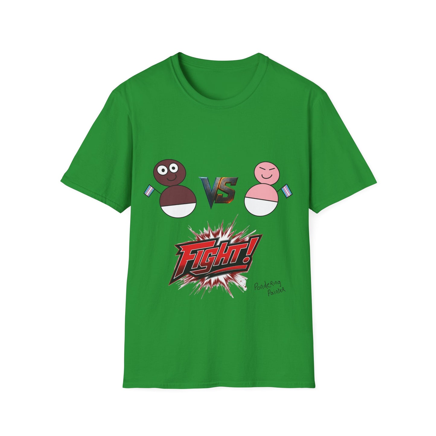 African Transgender Baby VS Chinese Transgender Baby FIGHT T-shirt