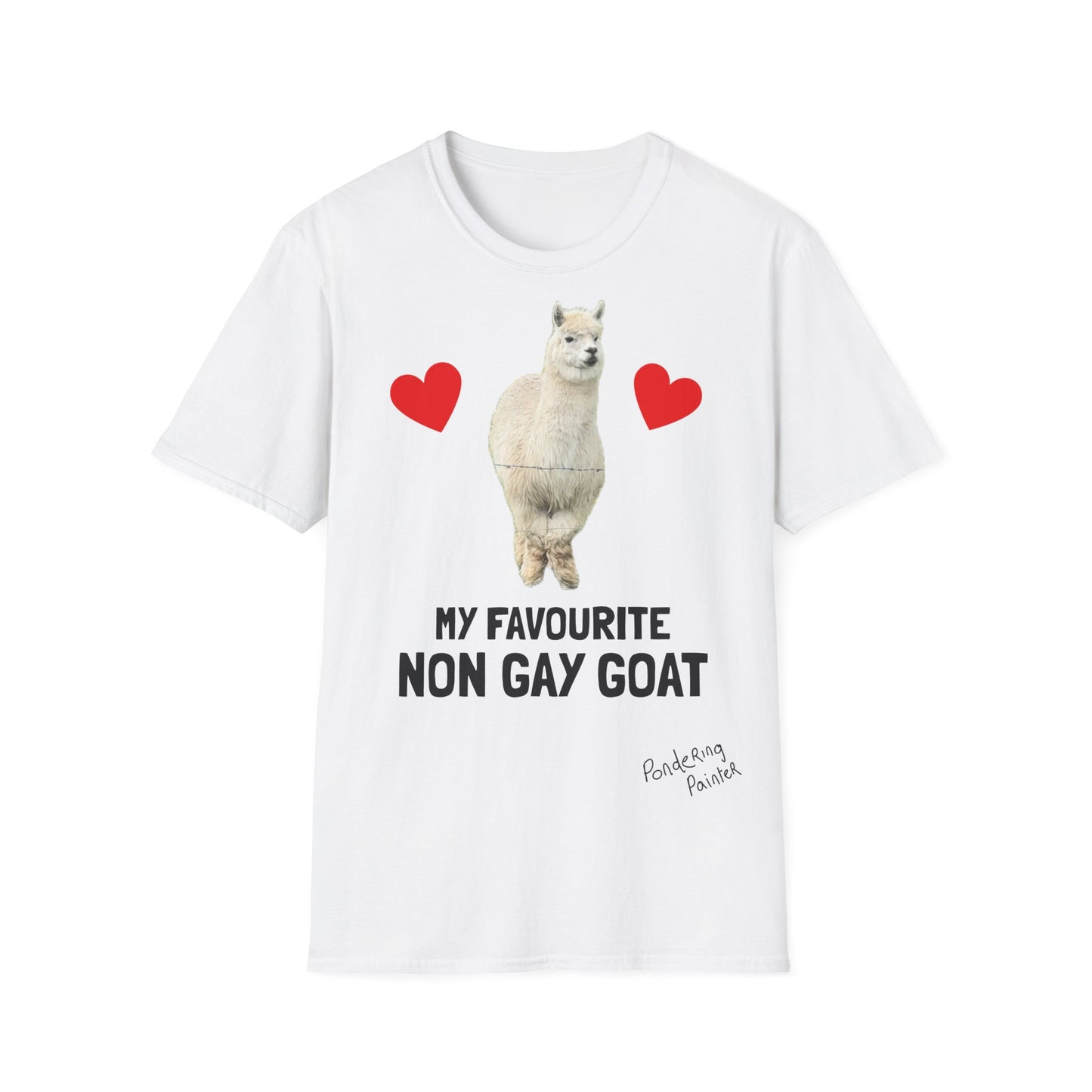 "My Favourite Non Gay Goat" Sebastian Graphic T-Shirt
