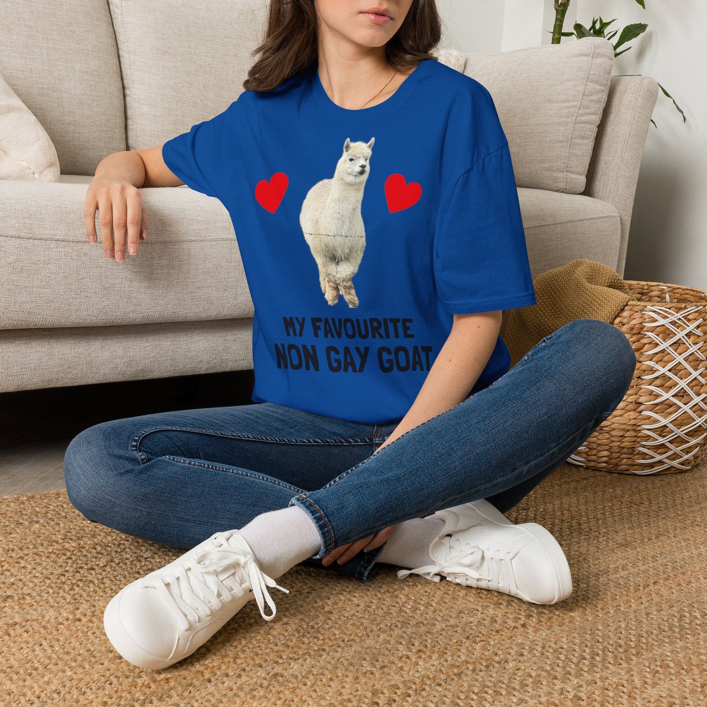 "My Favourite Non Gay Goat" Sebastian Graphic T-Shirt