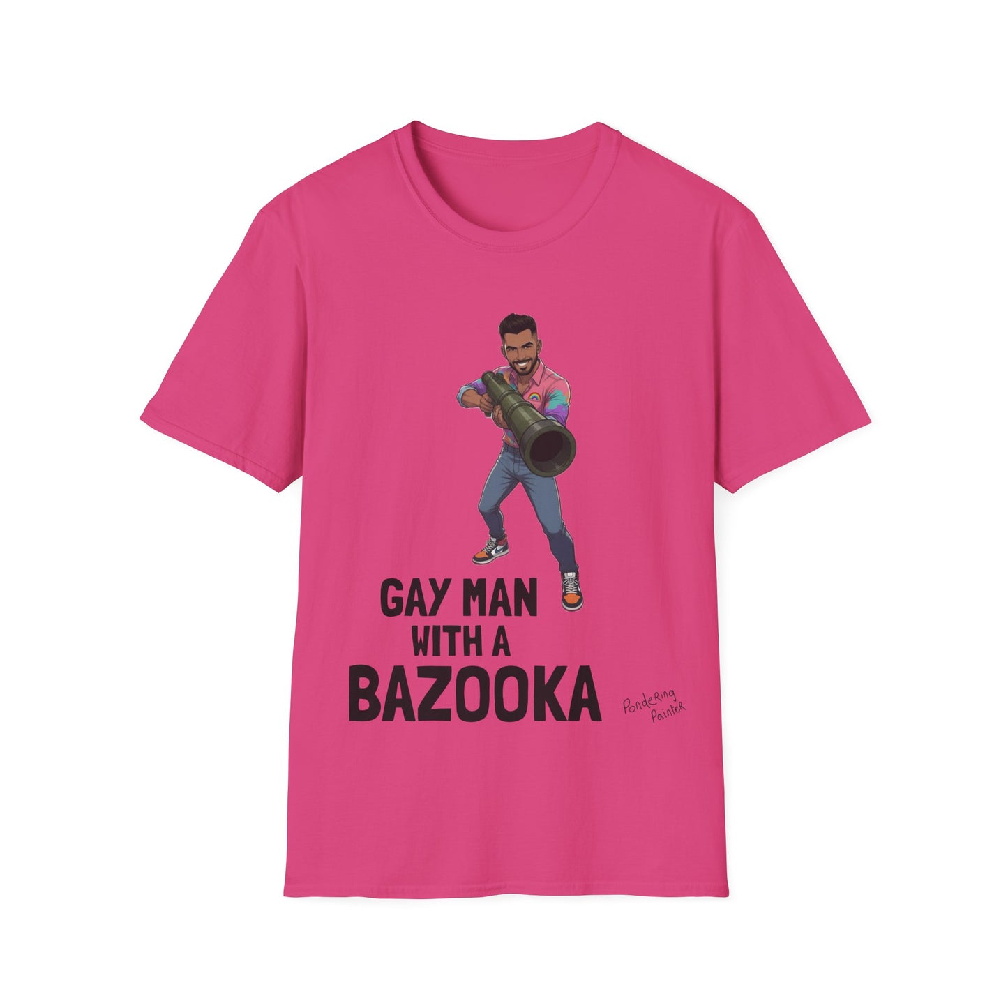Gay Man With a Bazooka T-Shirt