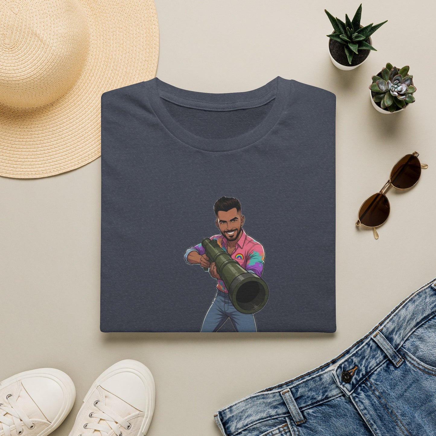 Gay Man With a Bazooka T-Shirt