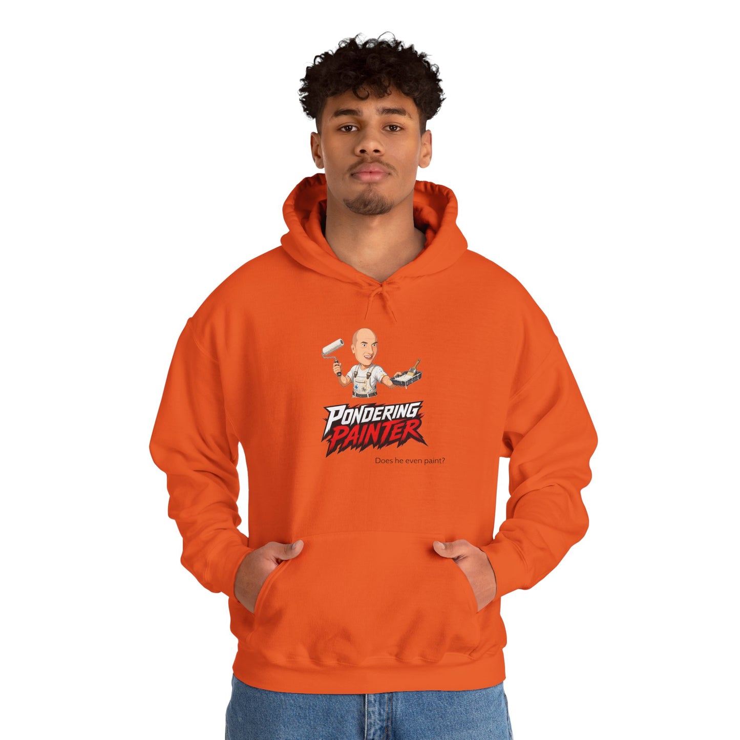Pondering Painter Actually Painting Hoodie