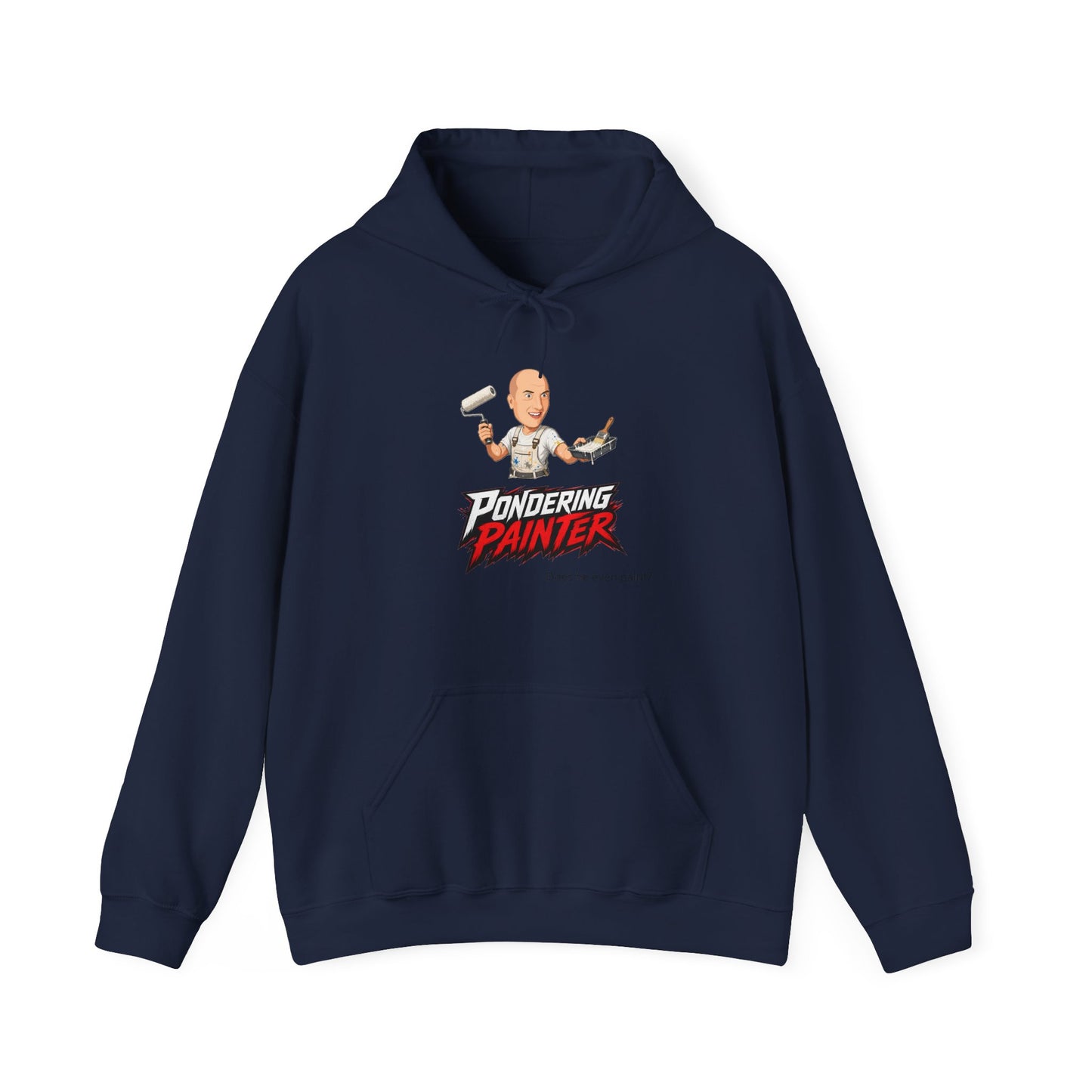 Pondering Painter Actually Painting Hoodie