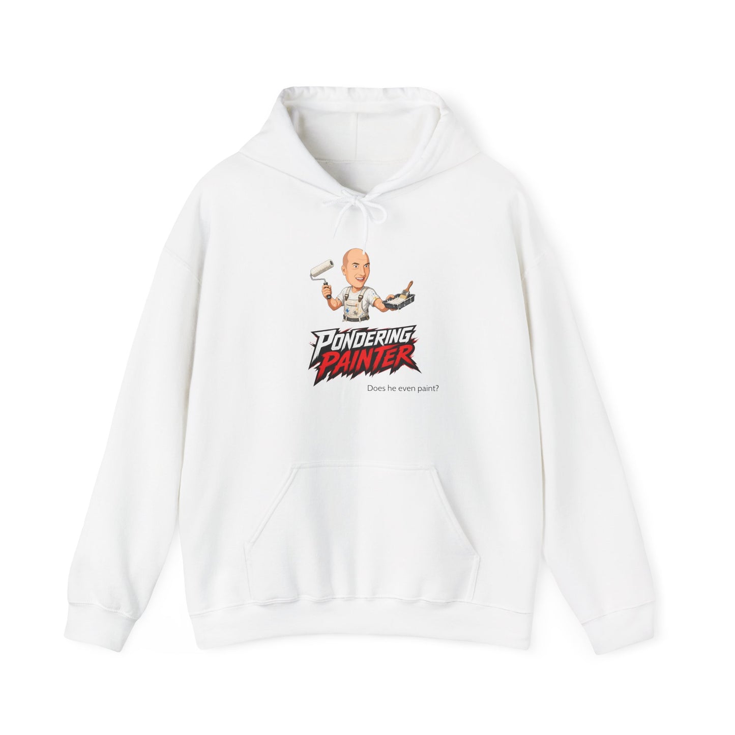 Pondering Painter Actually Painting Hoodie
