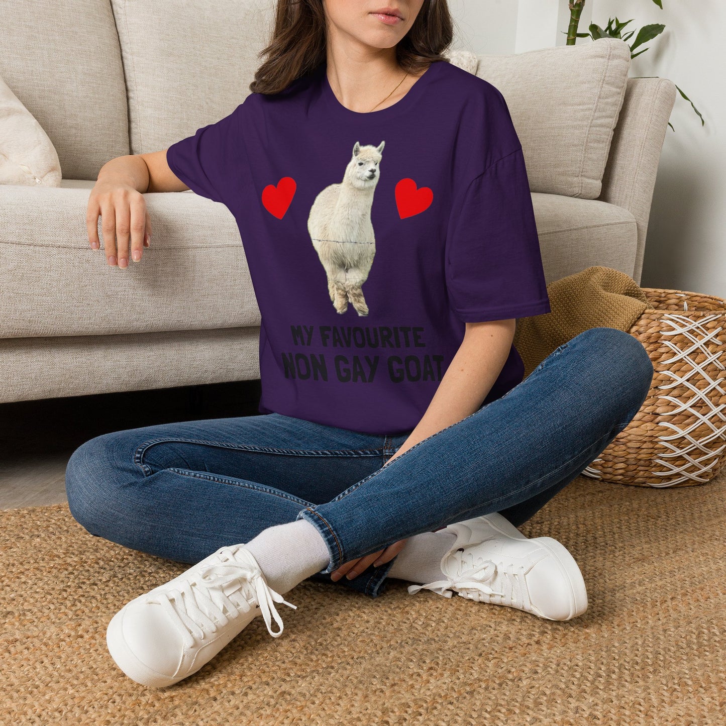 "My Favourite Non Gay Goat" Sebastian Graphic T-Shirt