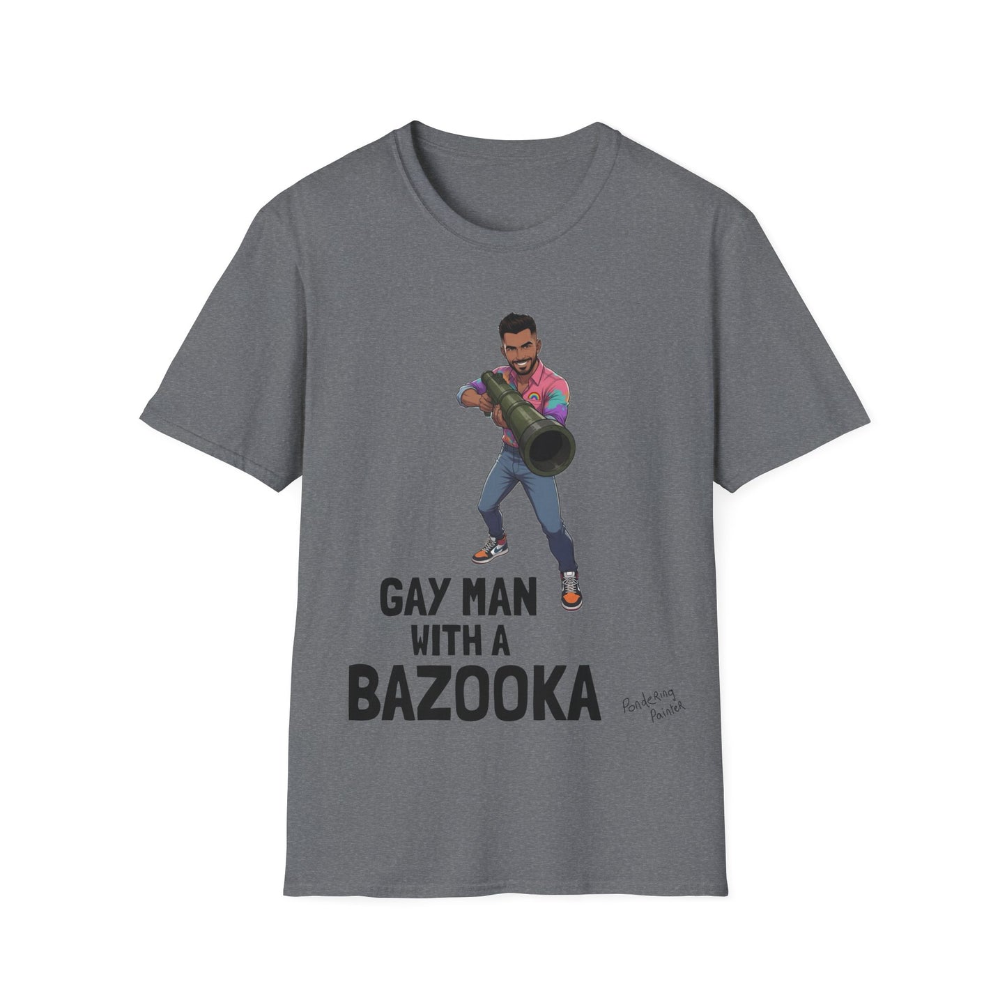 Gay Man With a Bazooka T-Shirt