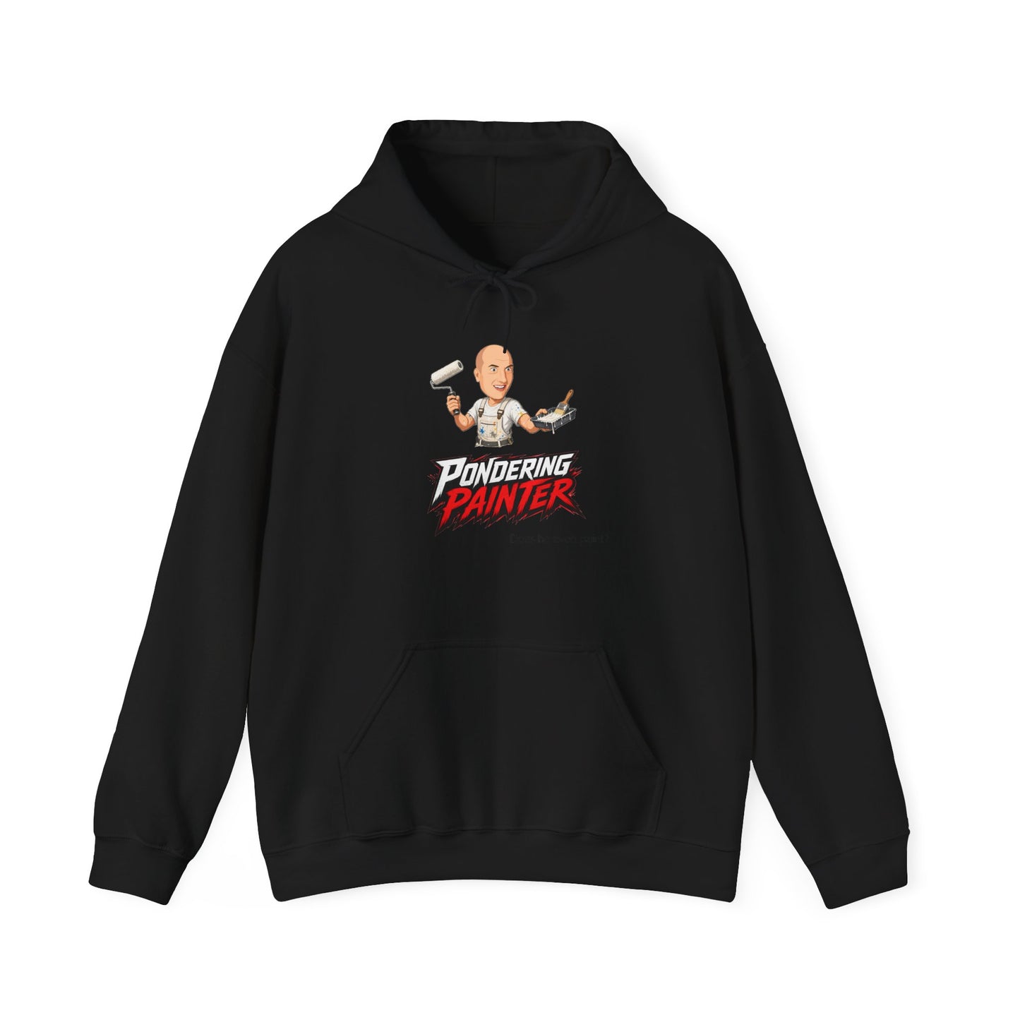 Pondering Painter Actually Painting Hoodie