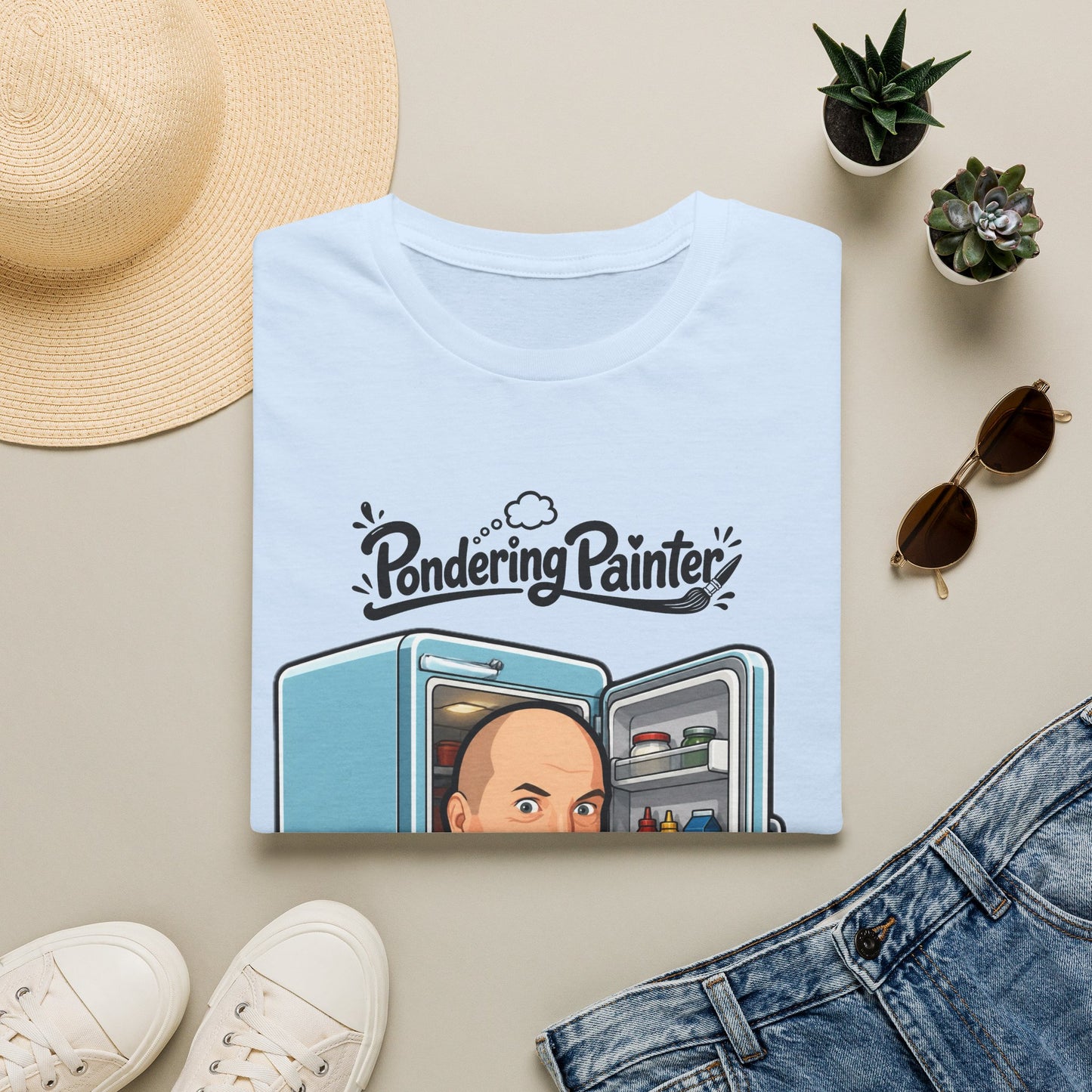 Pondering Painter In my fridge T-Shirt