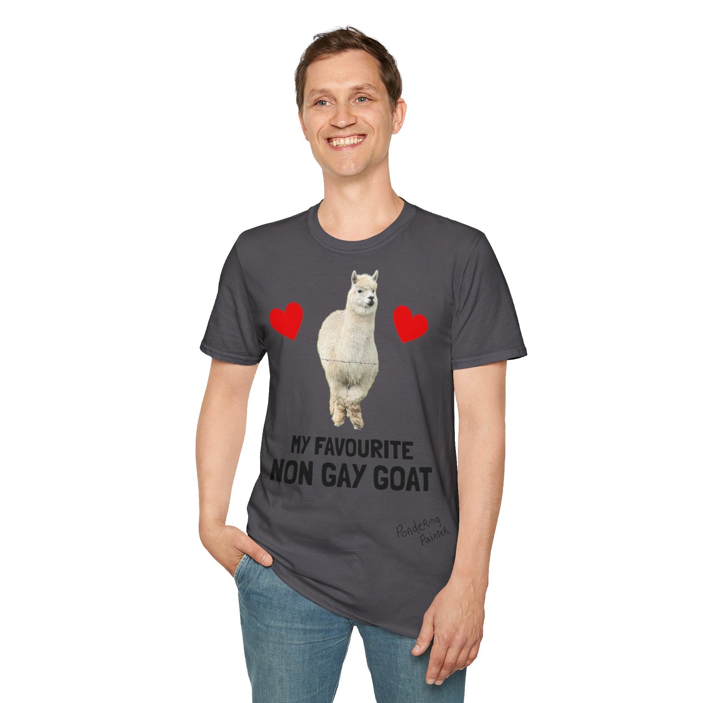 "My Favourite Non Gay Goat" Sebastian Graphic T-Shirt