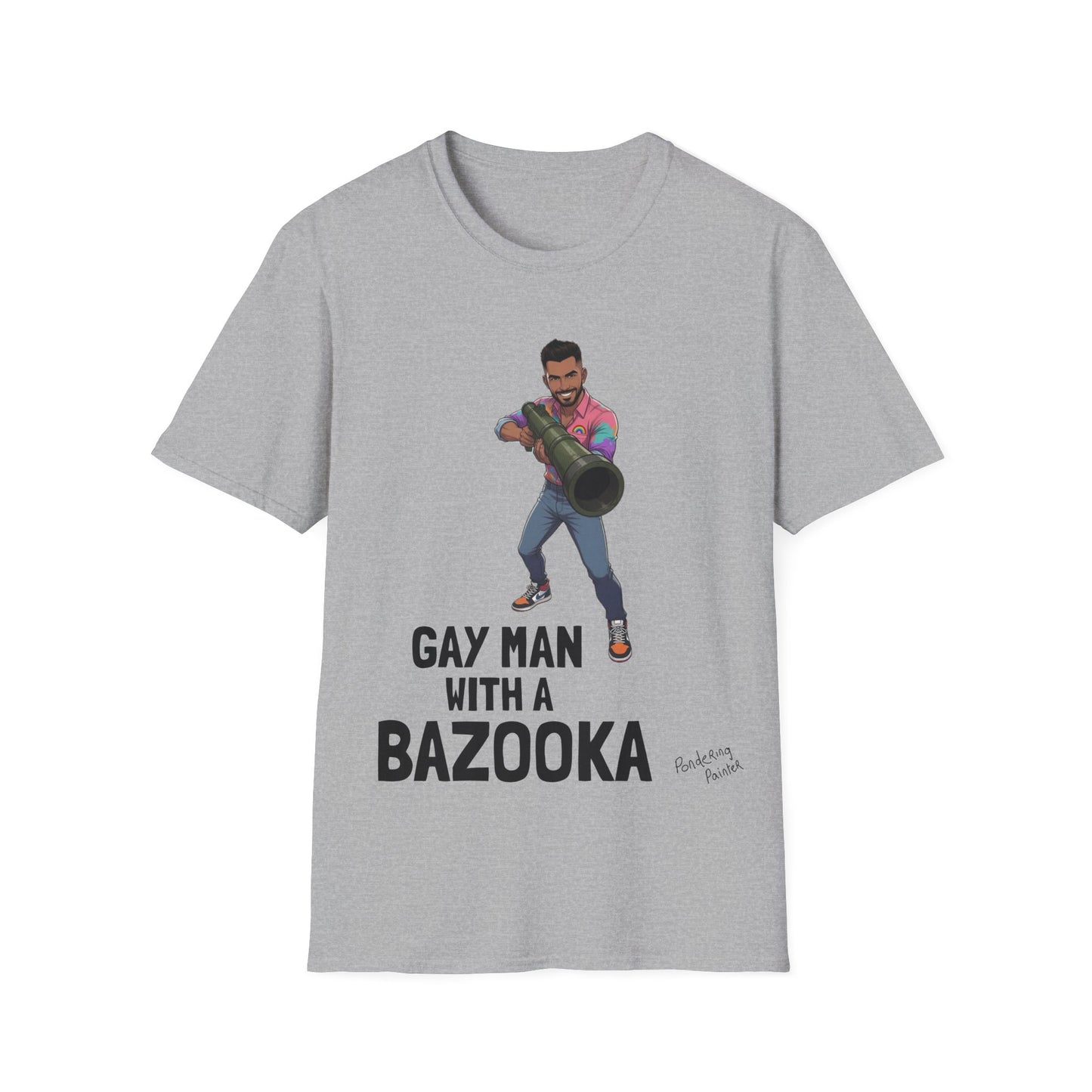 Gay Man With a Bazooka T-Shirt