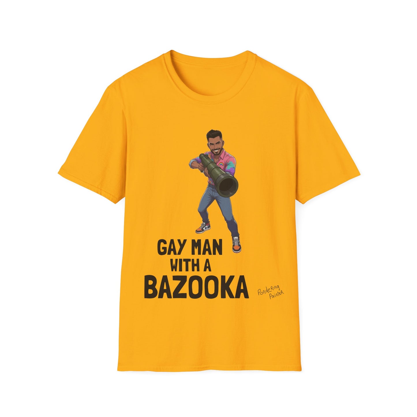 Gay Man With a Bazooka T-Shirt