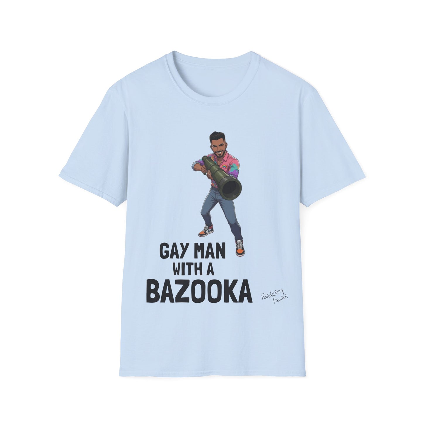 Gay Man With a Bazooka T-Shirt