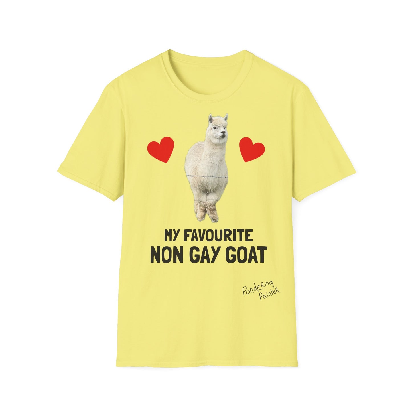 "My Favourite Non Gay Goat" Sebastian Graphic T-Shirt