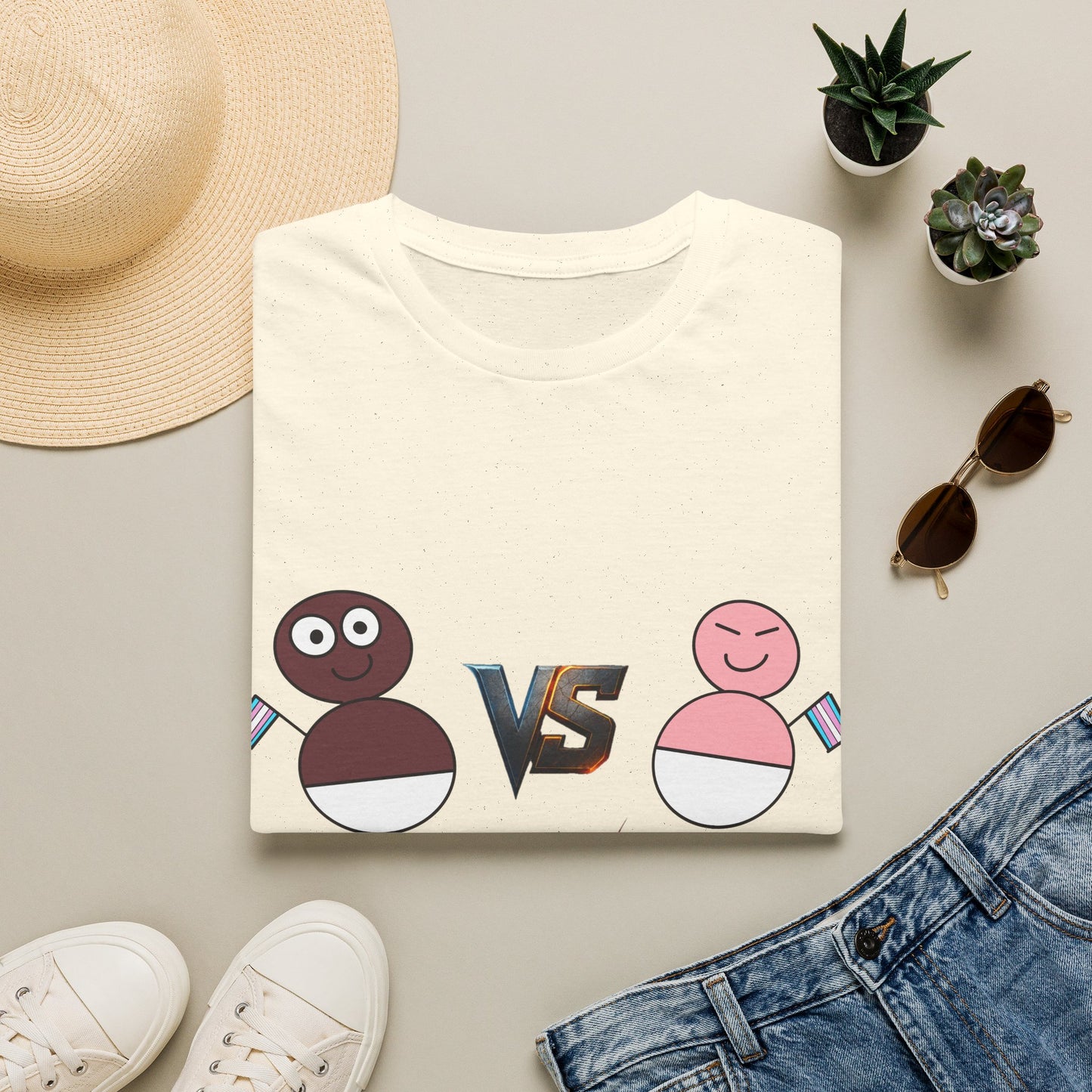 African Transgender Baby VS Chinese Transgender Baby FIGHT T-shirt