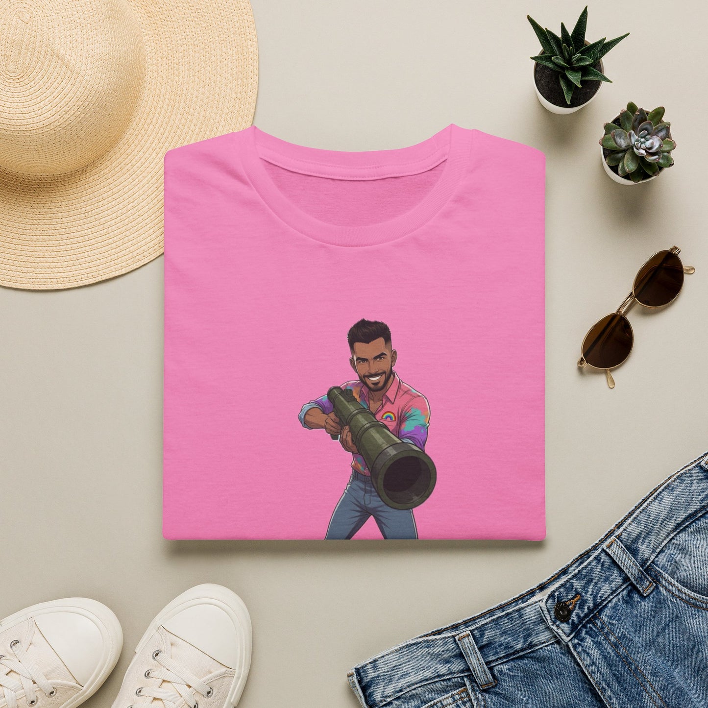 Gay Man With a Bazooka T-Shirt