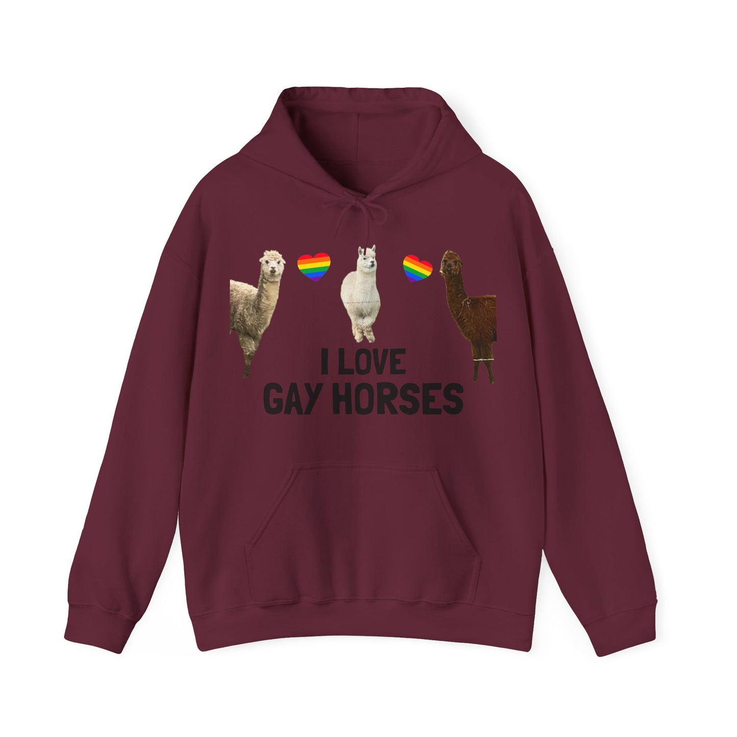 I Love Gay Horses Hoodie