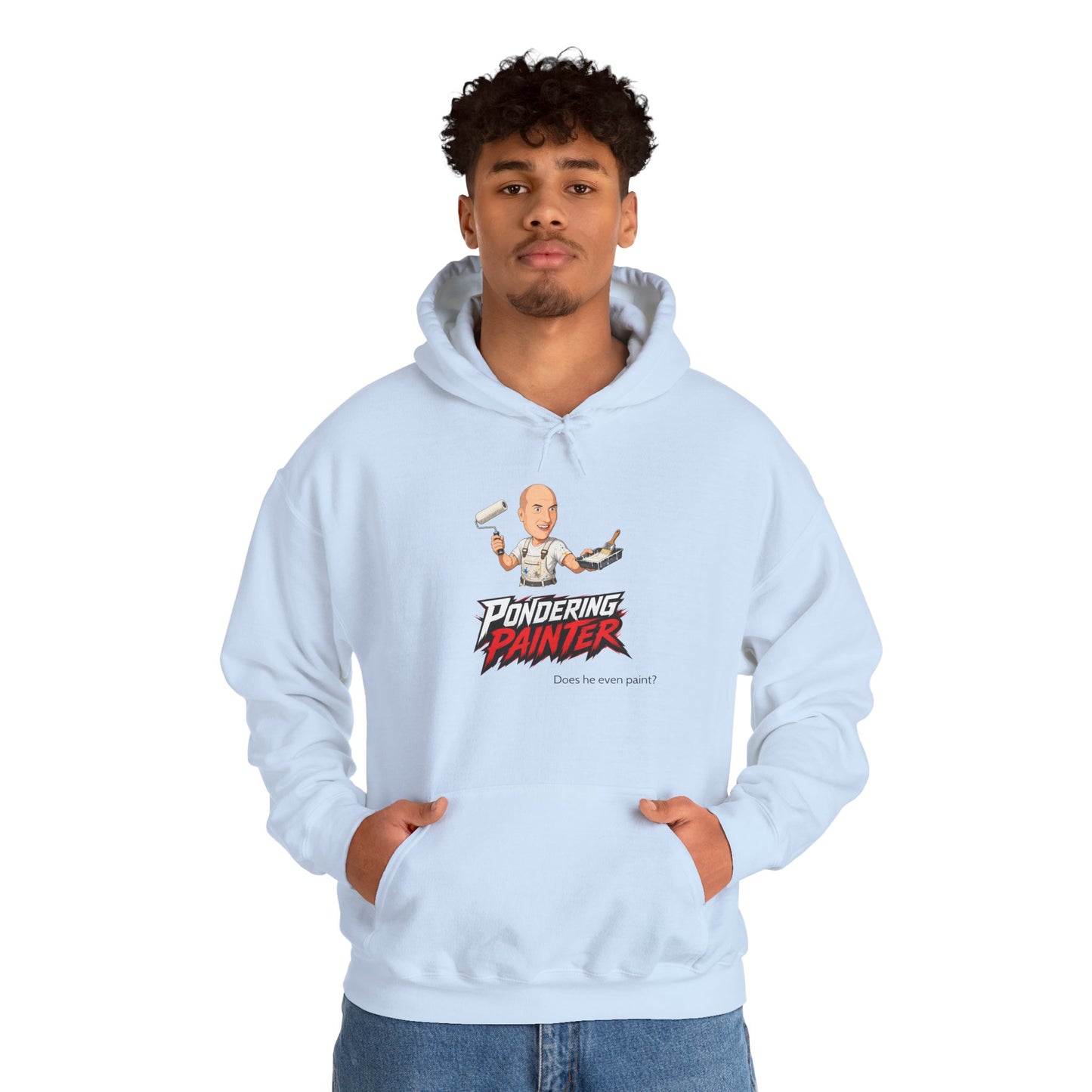 Pondering Painter Actually Painting Hoodie