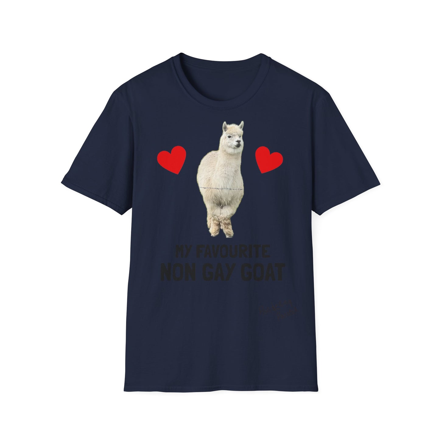 "My Favourite Non Gay Goat" Sebastian Graphic T-Shirt