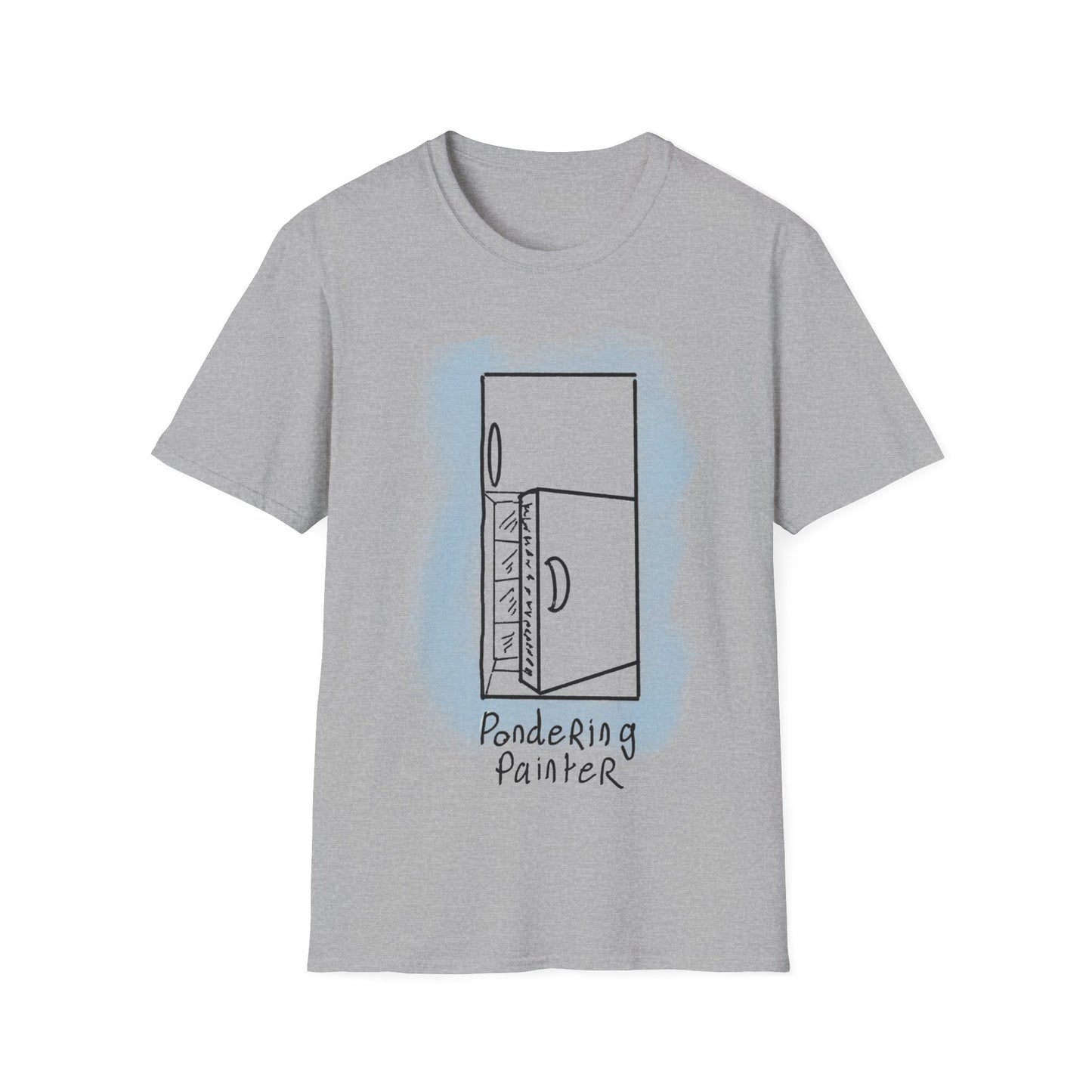 Pondering Painter Fridge Art T-Shirt