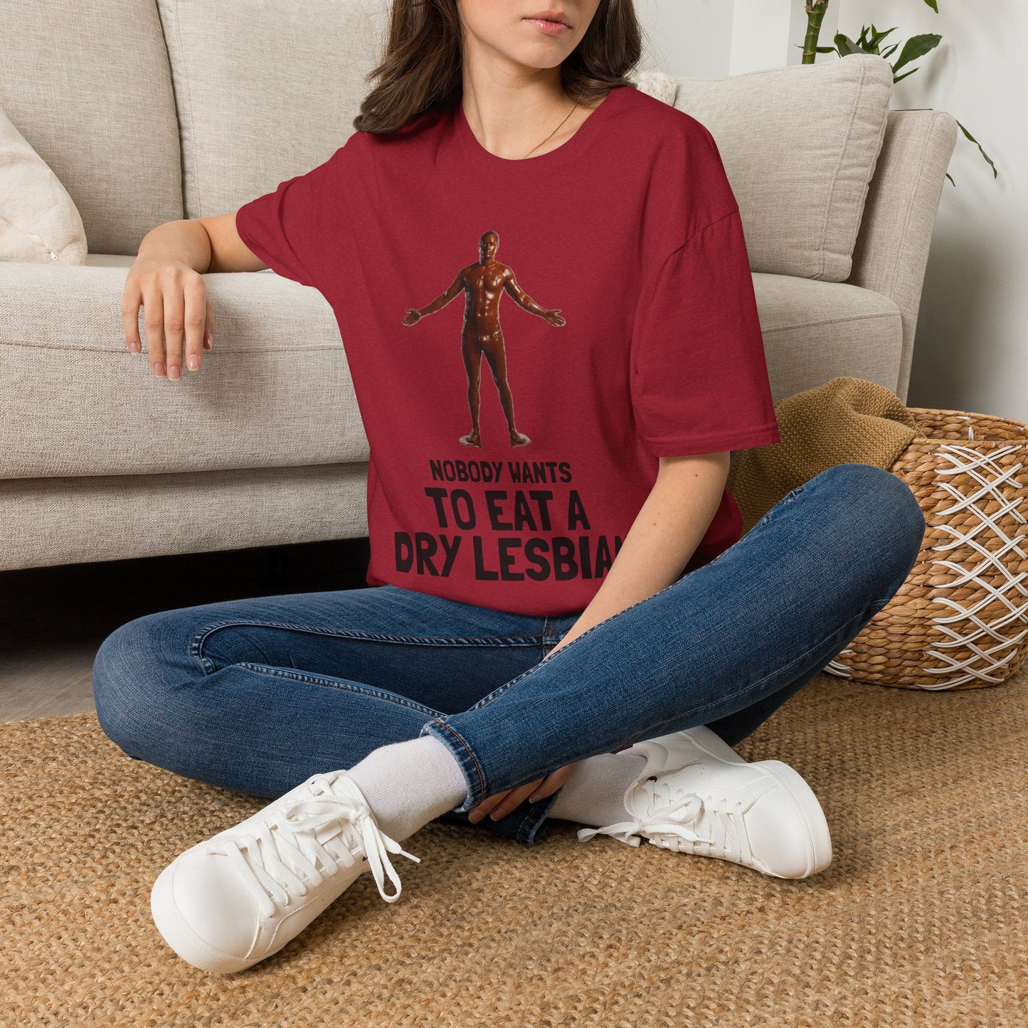 T-Shirt — "Nobody Wants to Eat a Dry Lesbian"