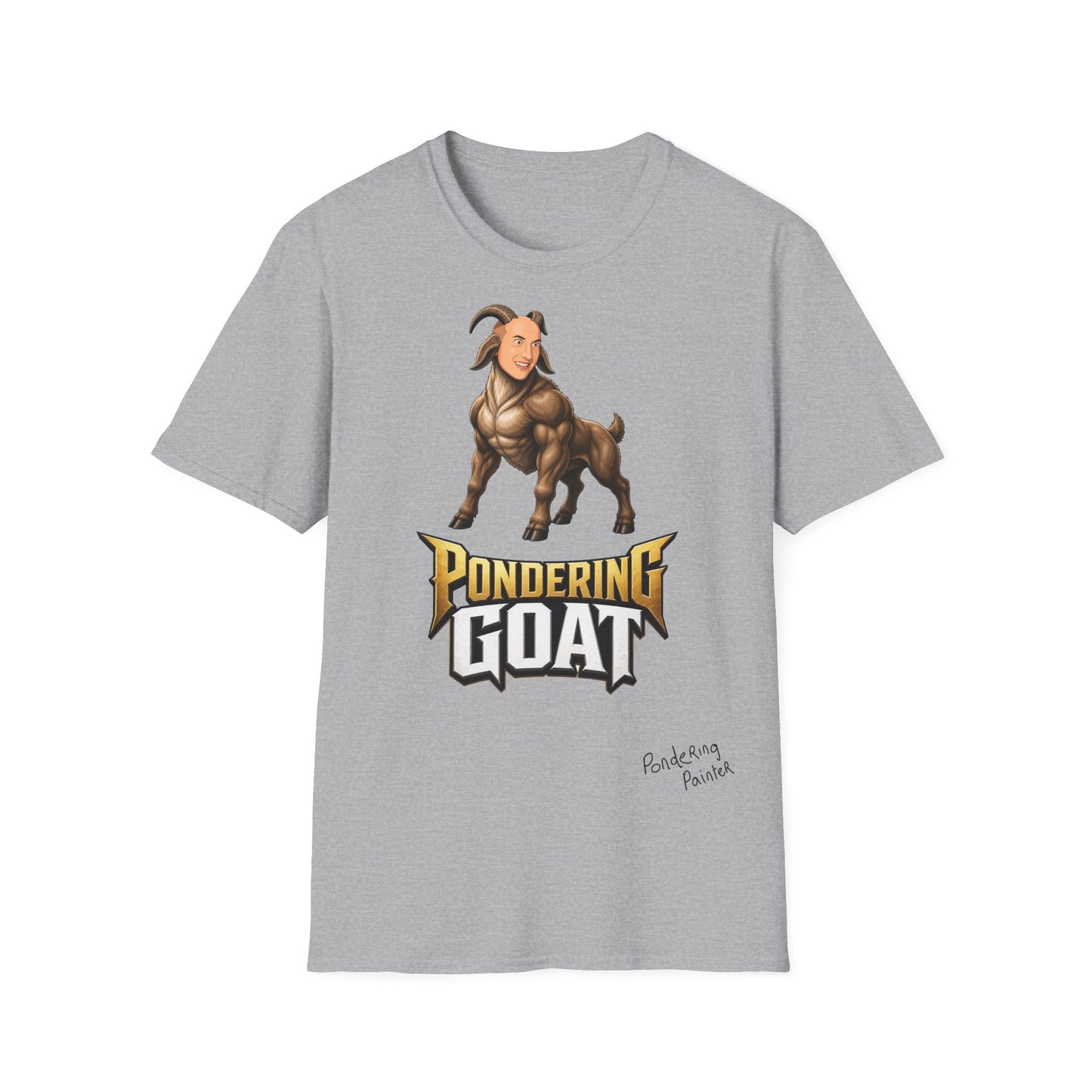 Pondering Goat Graphic T-Shirt