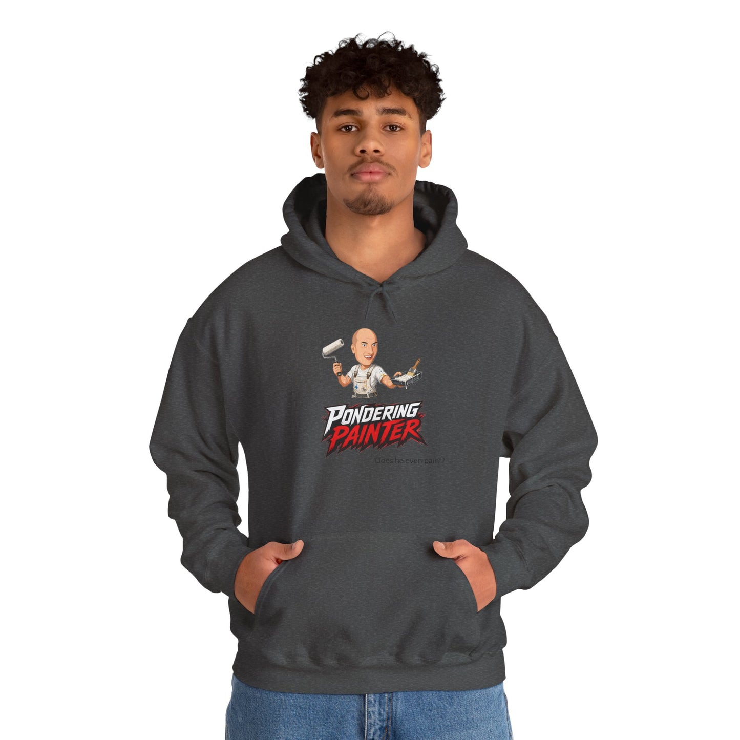 Pondering Painter Actually Painting Hoodie