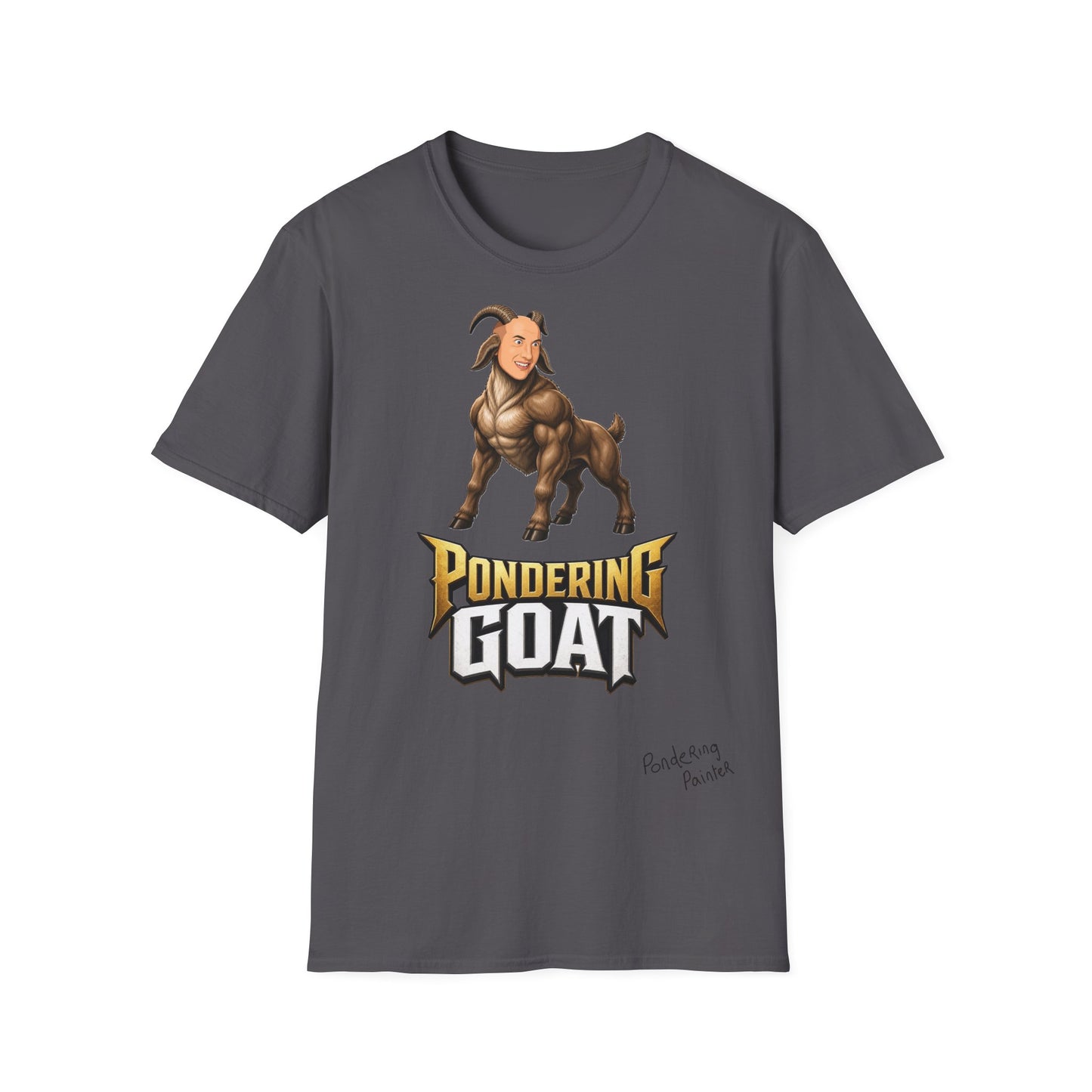 Pondering Goat Graphic T-Shirt