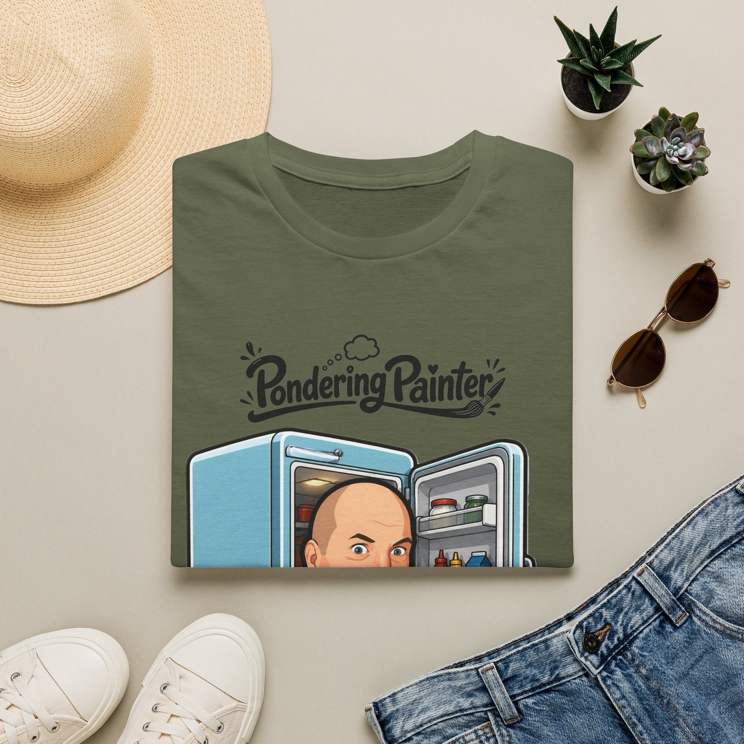 Pondering Painter In my fridge T-Shirt