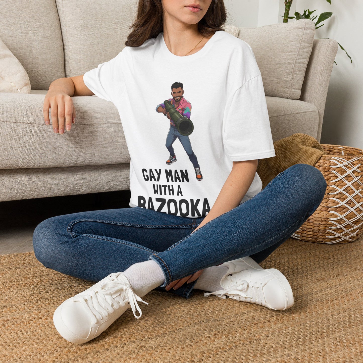 Gay Man With a Bazooka T-Shirt