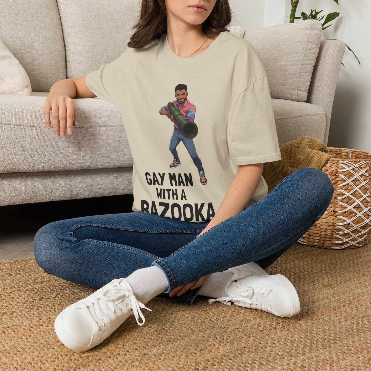Gay Man With a Bazooka T-Shirt
