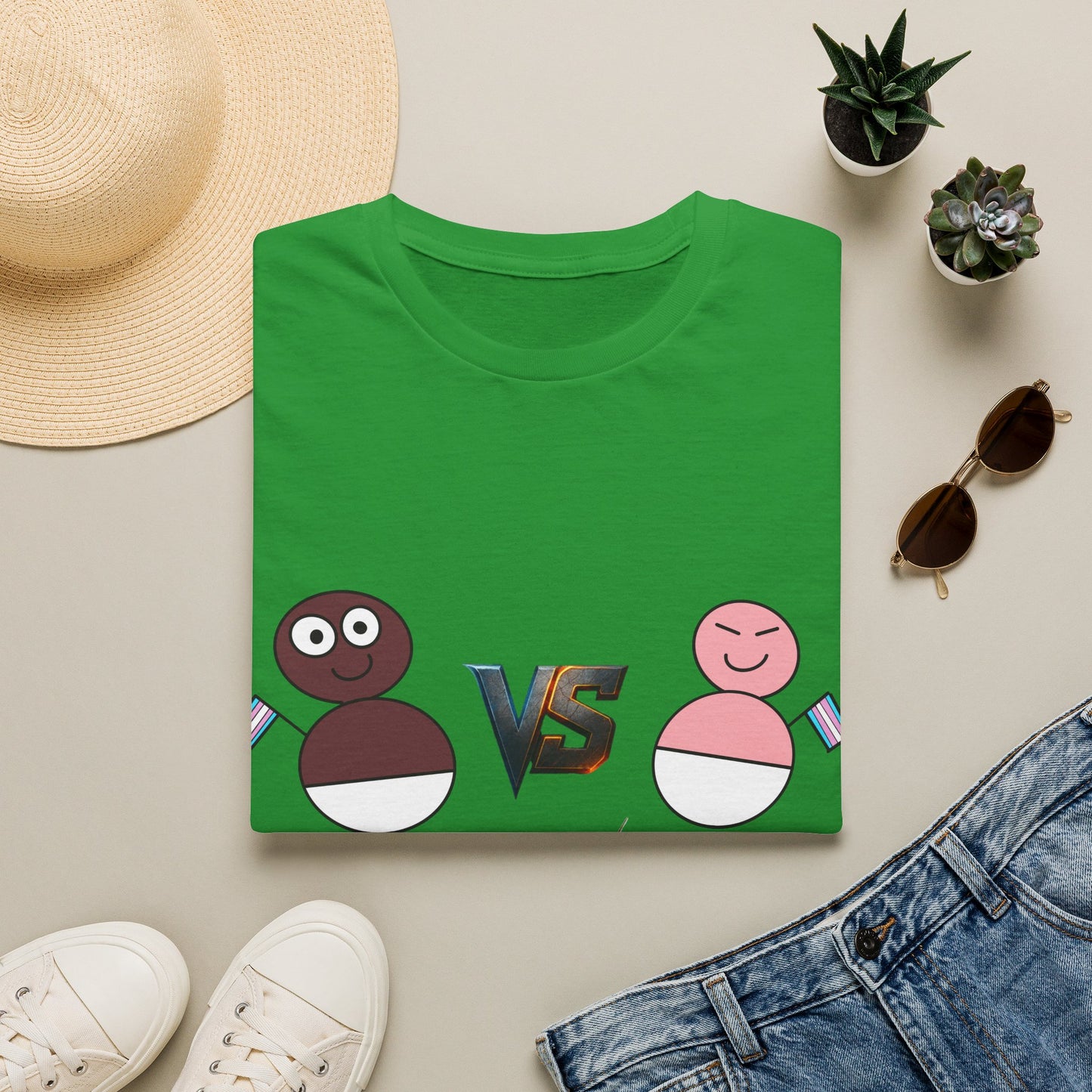 African Transgender Baby VS Chinese Transgender Baby FIGHT T-shirt