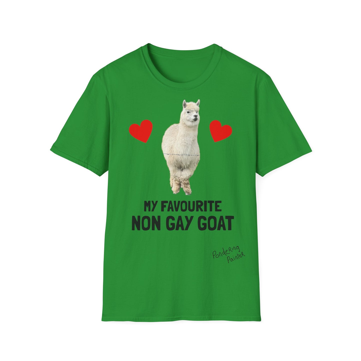 "My Favourite Non Gay Goat" Sebastian Graphic T-Shirt