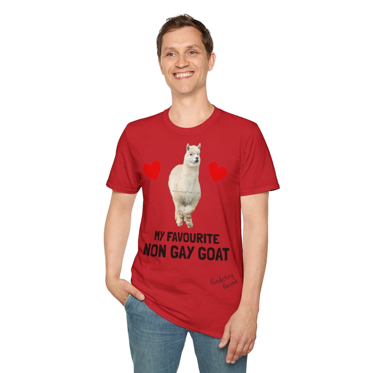 "My Favourite Non Gay Goat" Sebastian Graphic T-Shirt