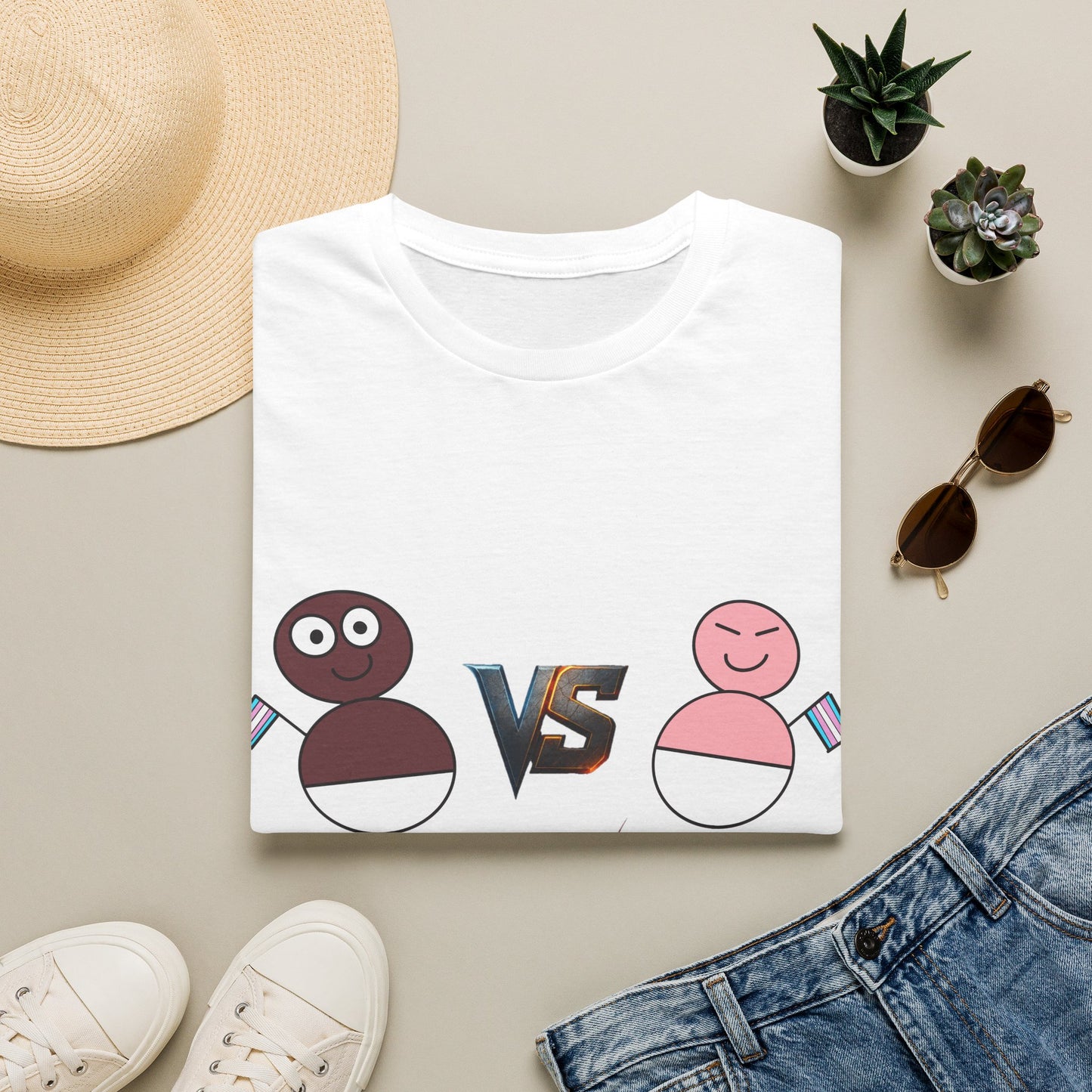 African Transgender Baby VS Chinese Transgender Baby FIGHT T-shirt