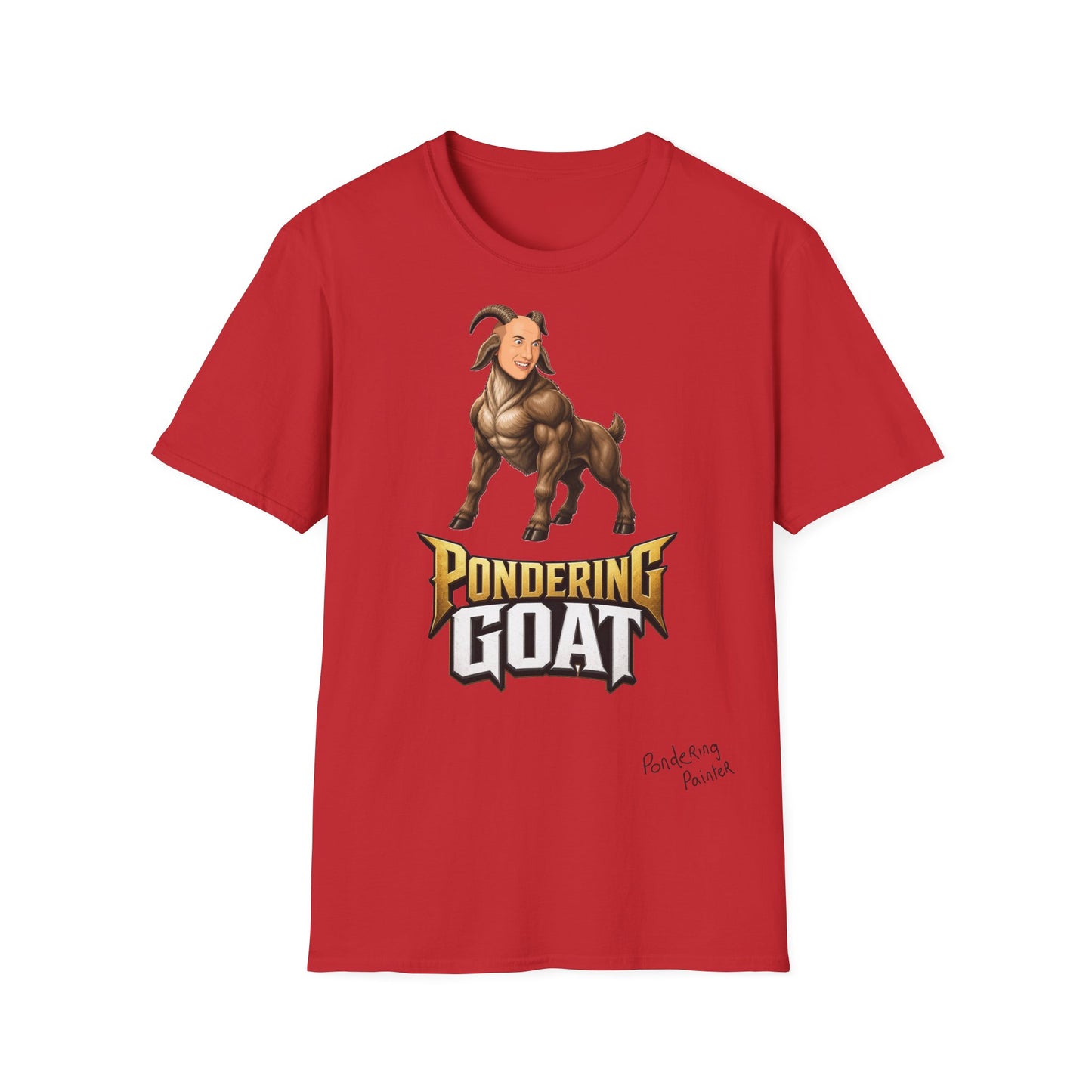 Pondering Goat Graphic T-Shirt