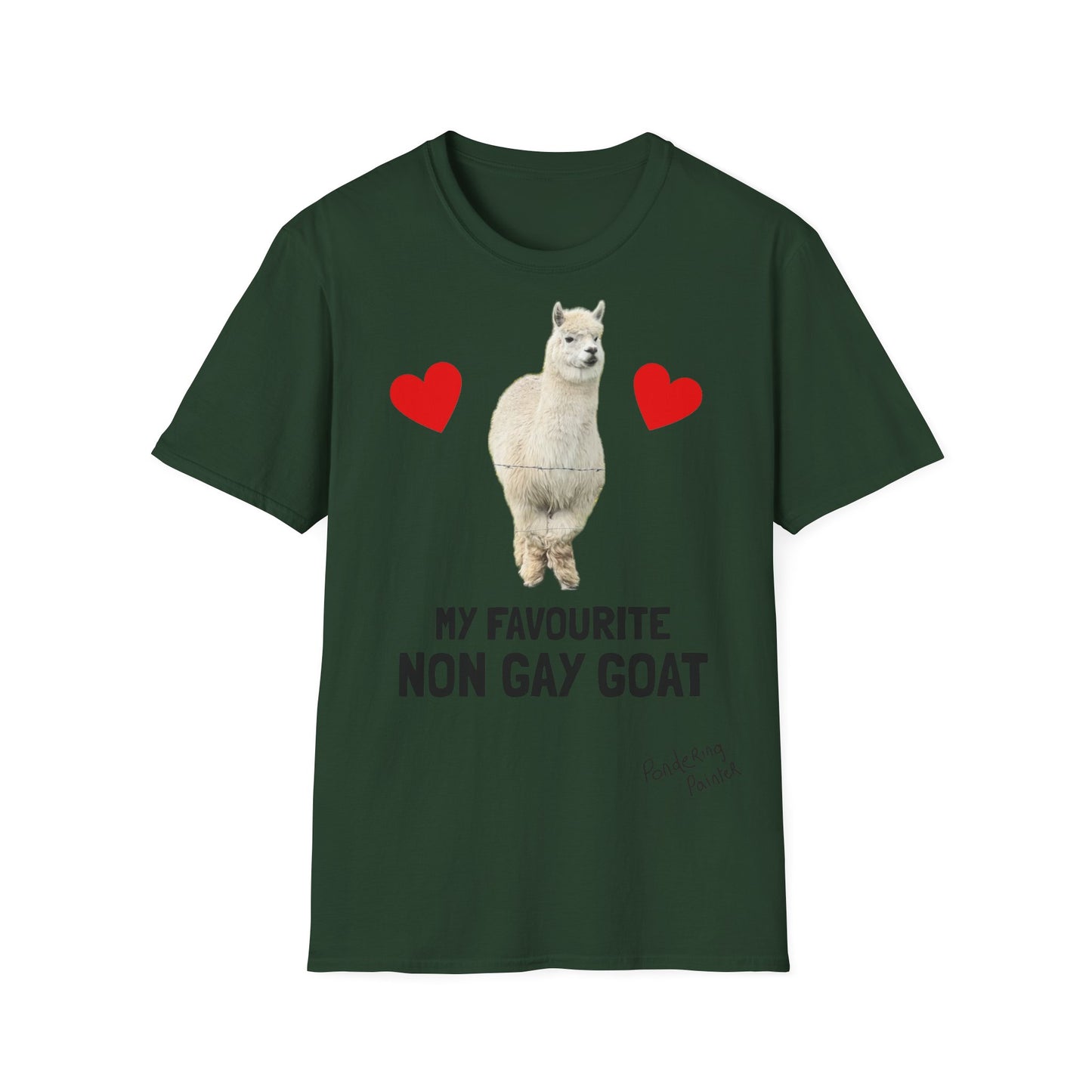 "My Favourite Non Gay Goat" Sebastian Graphic T-Shirt