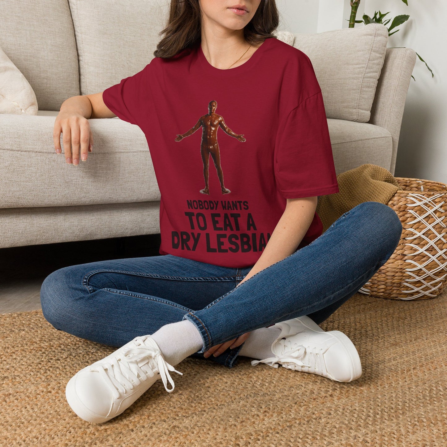 T-Shirt — "Nobody Wants to Eat a Dry Lesbian"