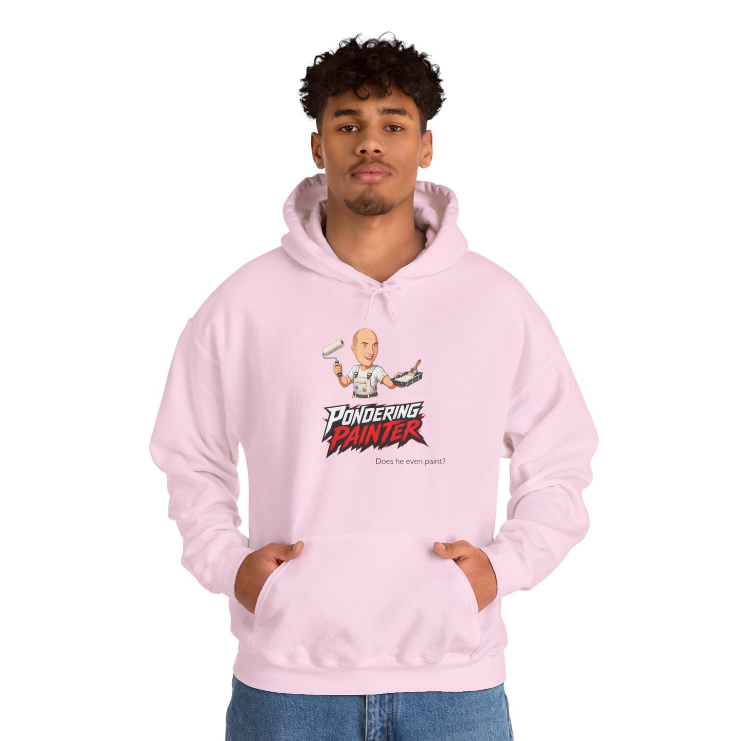 Pondering Painter Actually Painting Hoodie