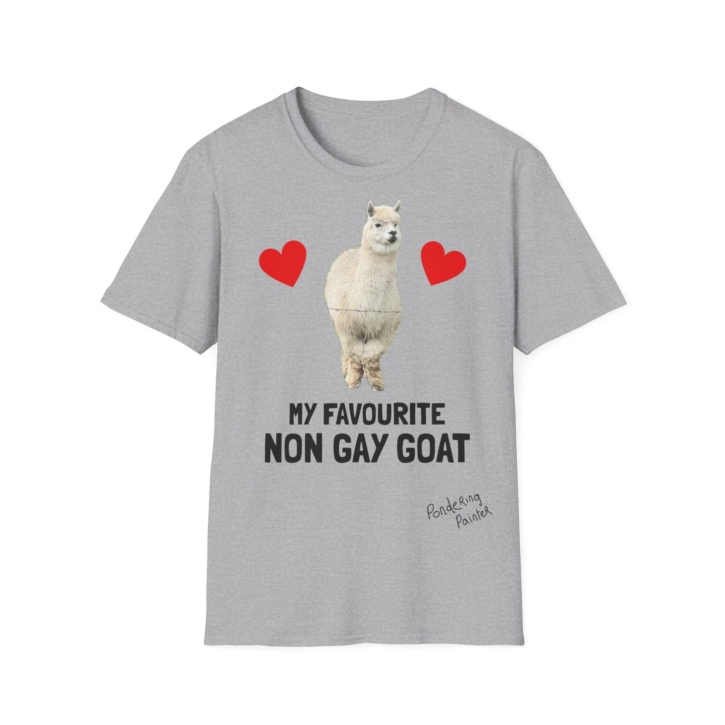 "My Favourite Non Gay Goat" Sebastian Graphic T-Shirt
