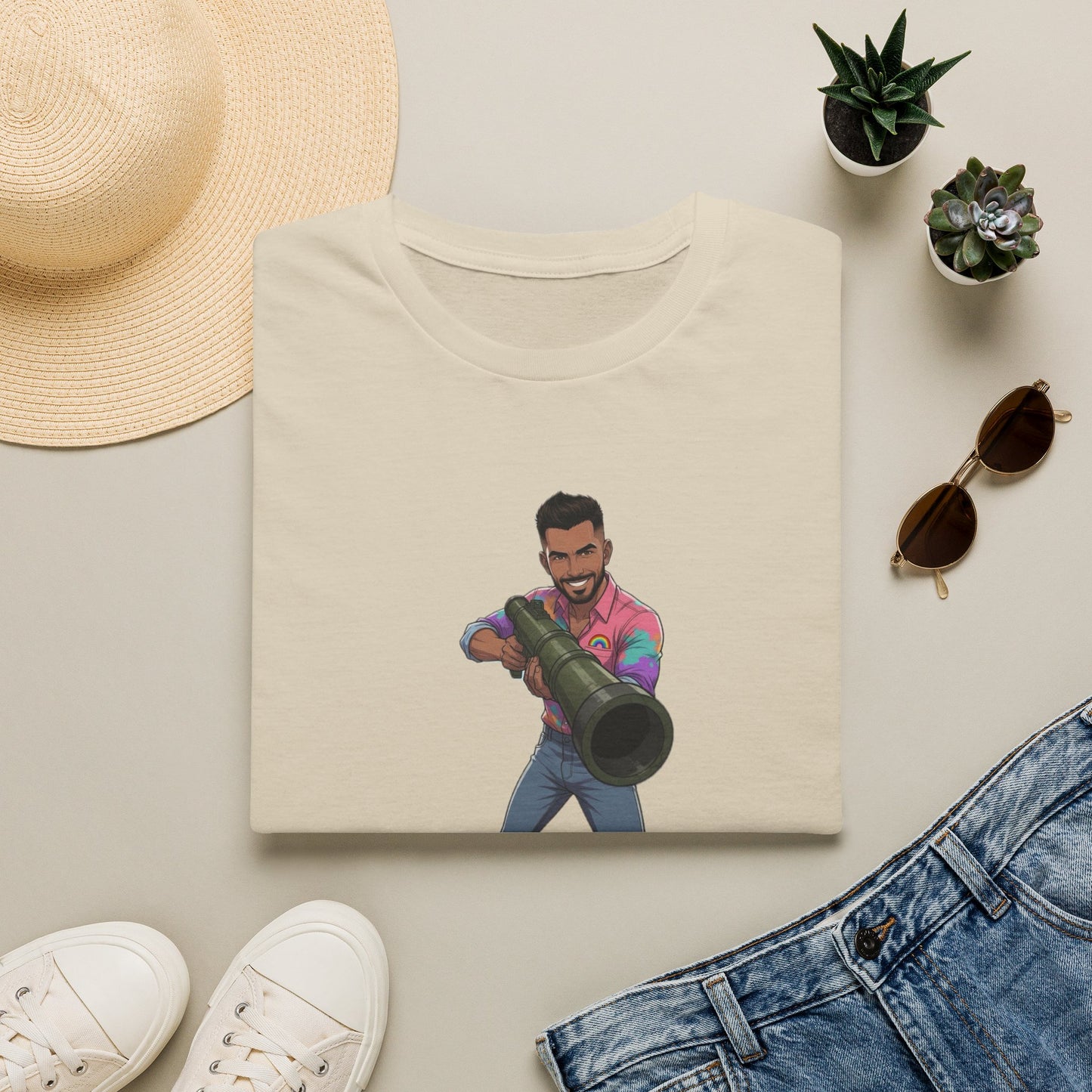 Gay Man With a Bazooka T-Shirt