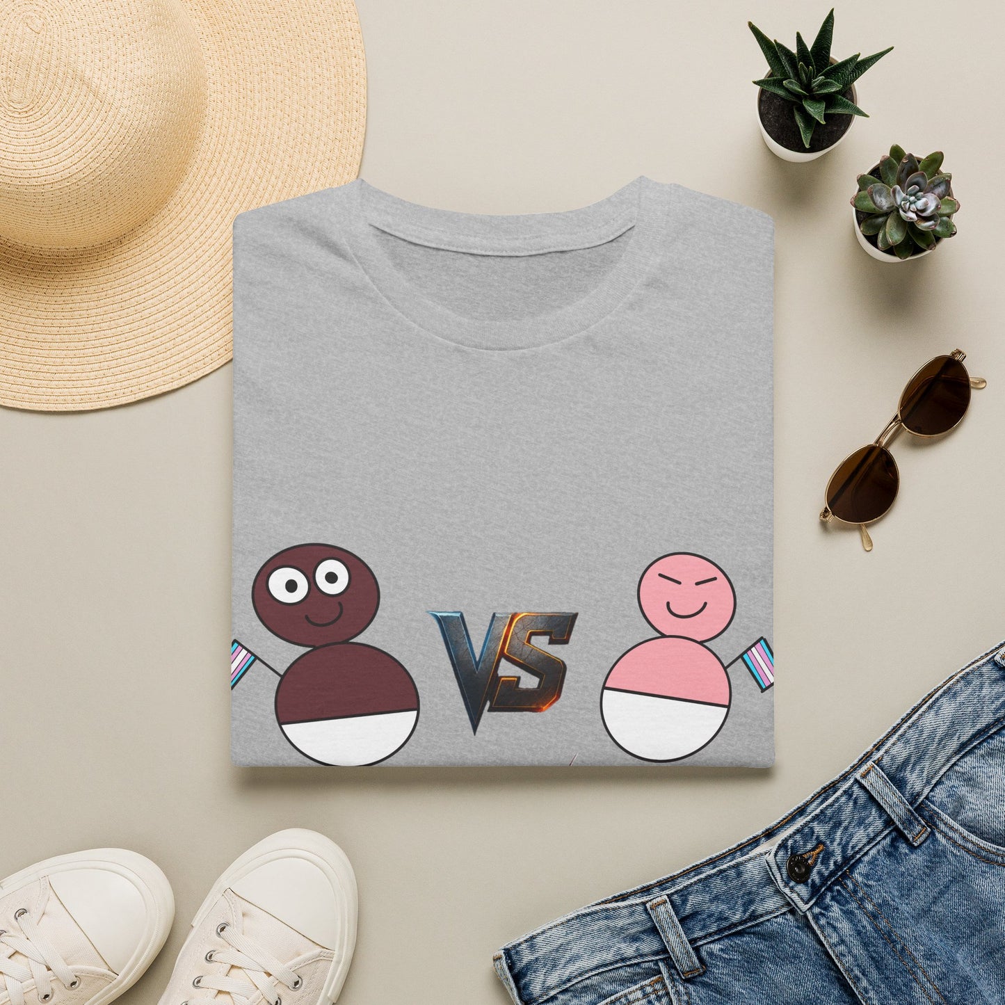 African Transgender Baby VS Chinese Transgender Baby FIGHT T-shirt