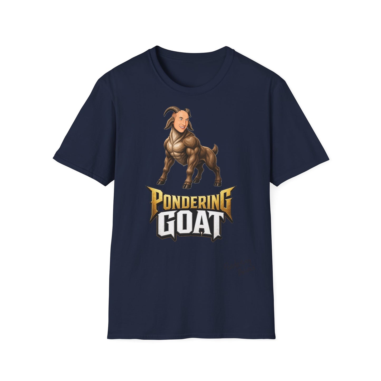 Pondering Goat Graphic T-Shirt