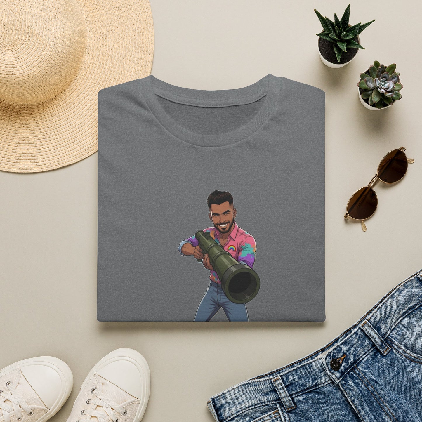 Gay Man With a Bazooka T-Shirt